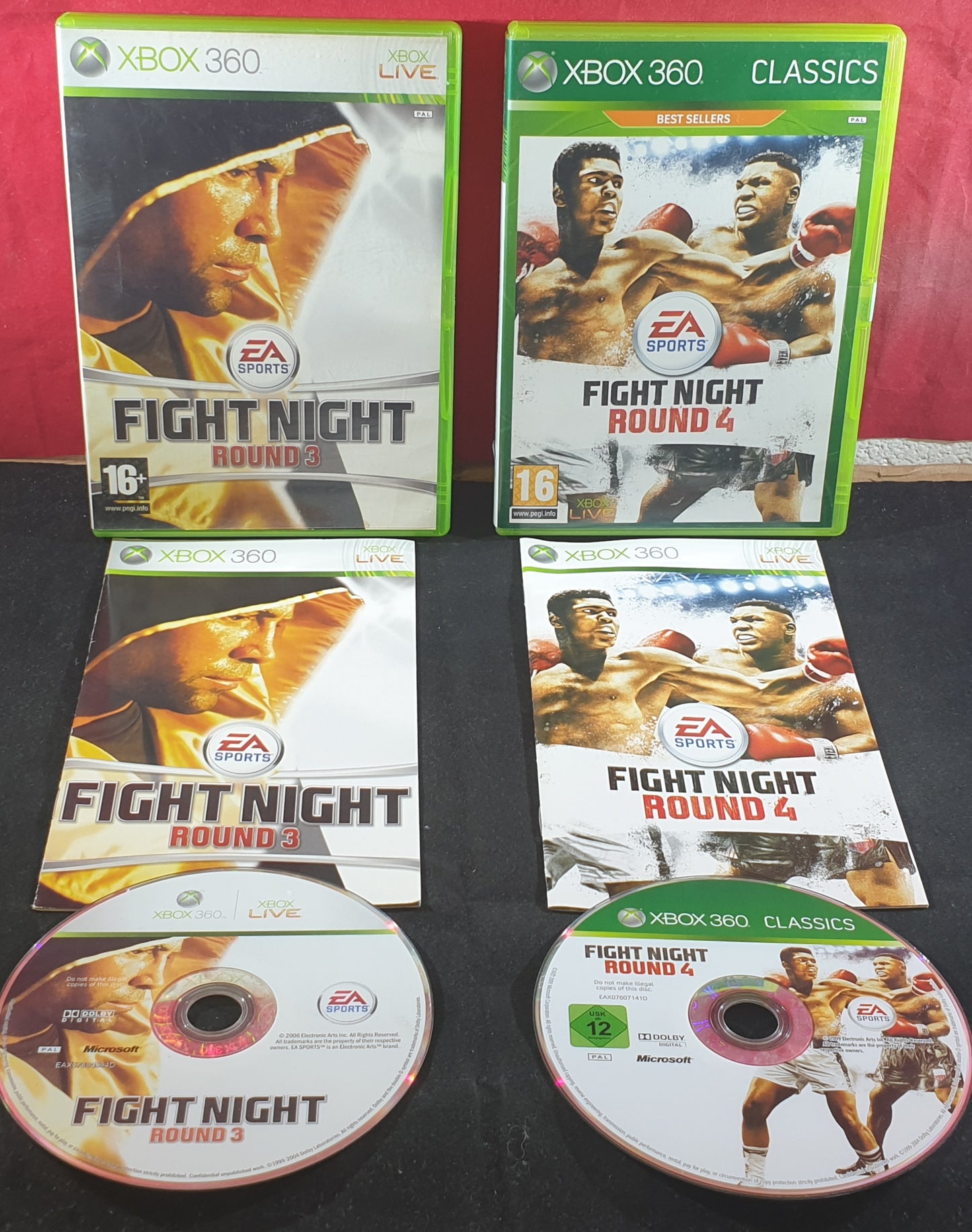 Fight Round 3 & 4 Microsoft Xbox 360 Game Bundle