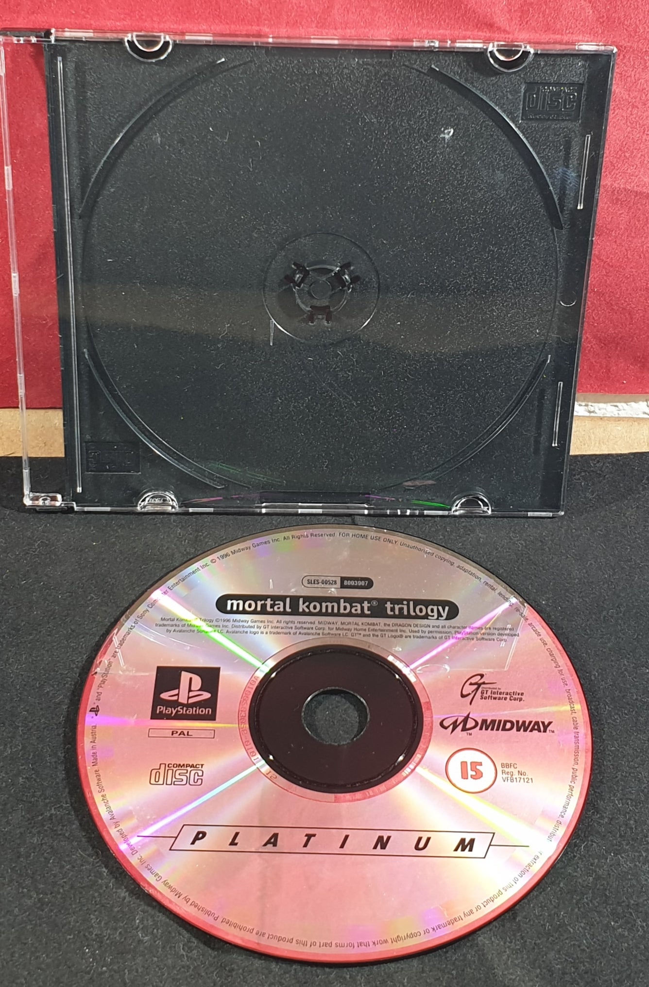 Mortal Kombat Trilogy Sony Playstation 1 (PS1) Game Disc Only