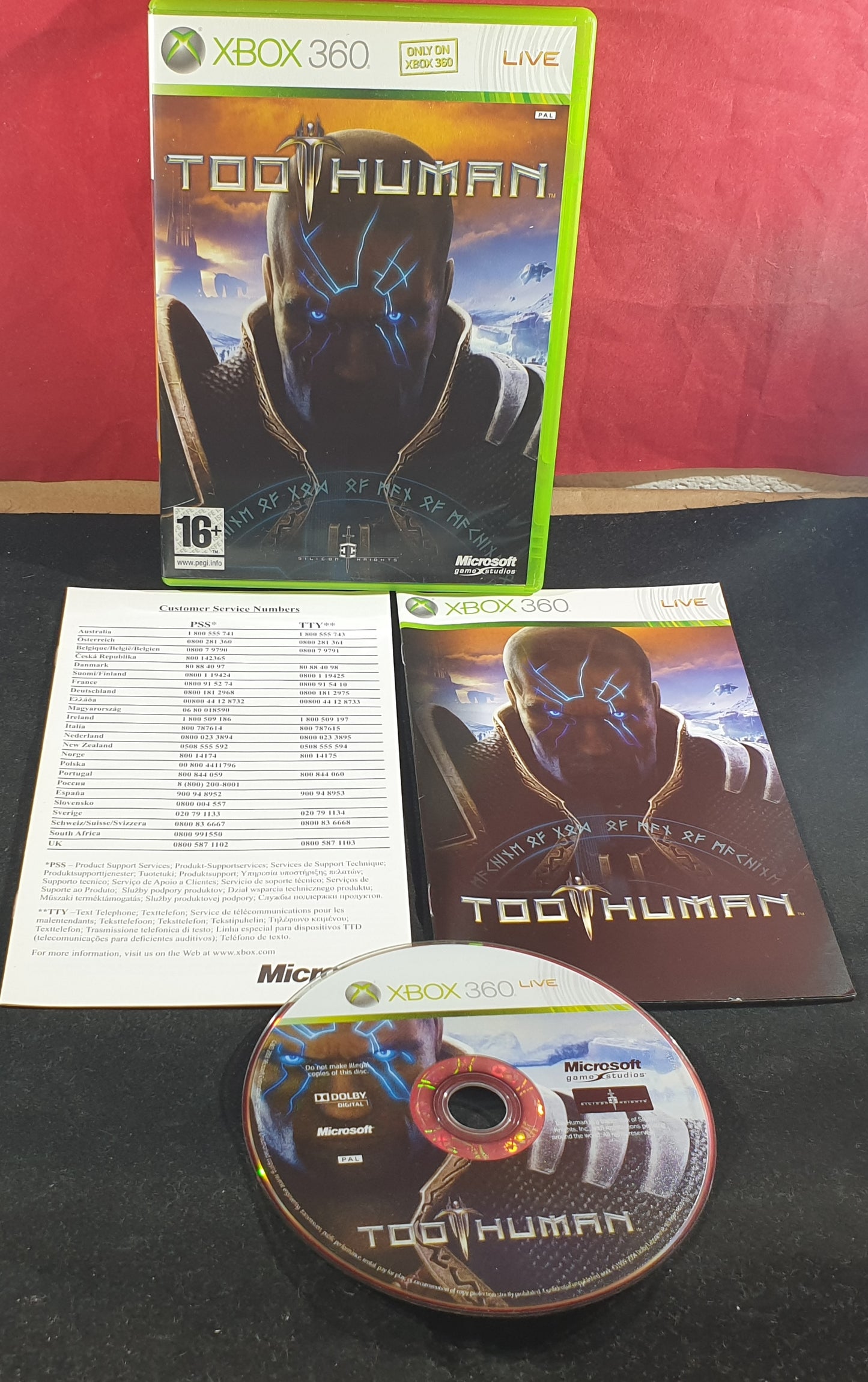 Too Human Microsoft Xbox 360 Game