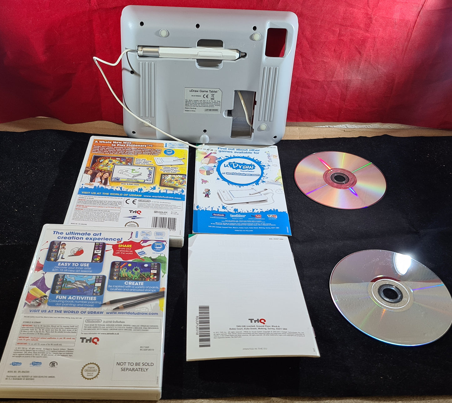 Udraw Tablet with Instant Artist and Pictionary Nintendo Wii Game & Accessory Bundle