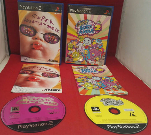 Super Bust a Move 1 & 2 Sony Playstation 2 (PS2) Game Bundle