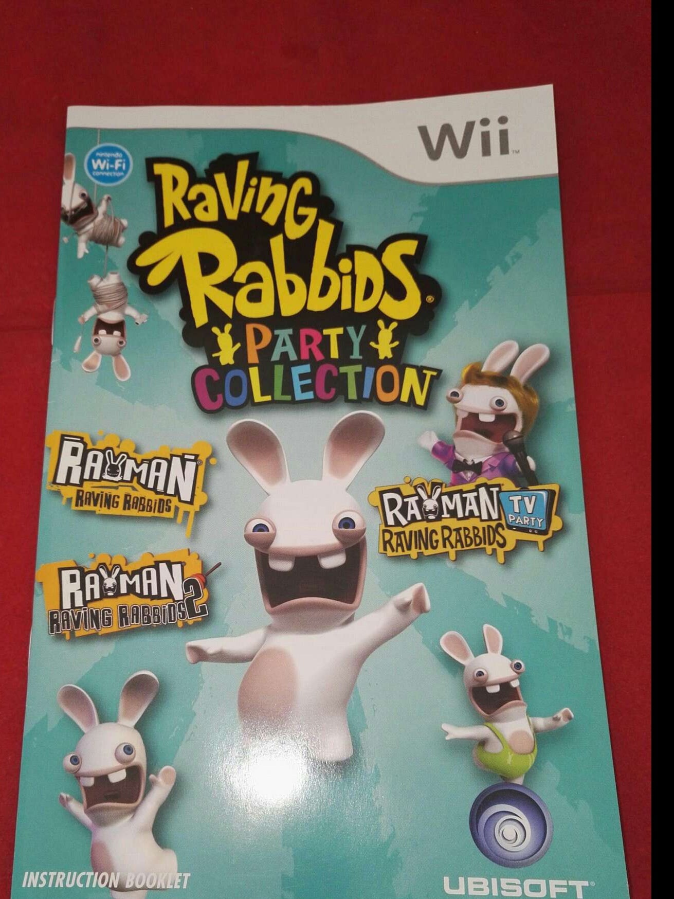 Raving Rabbids Party Collection Nintendo Wii Spare Manual Only