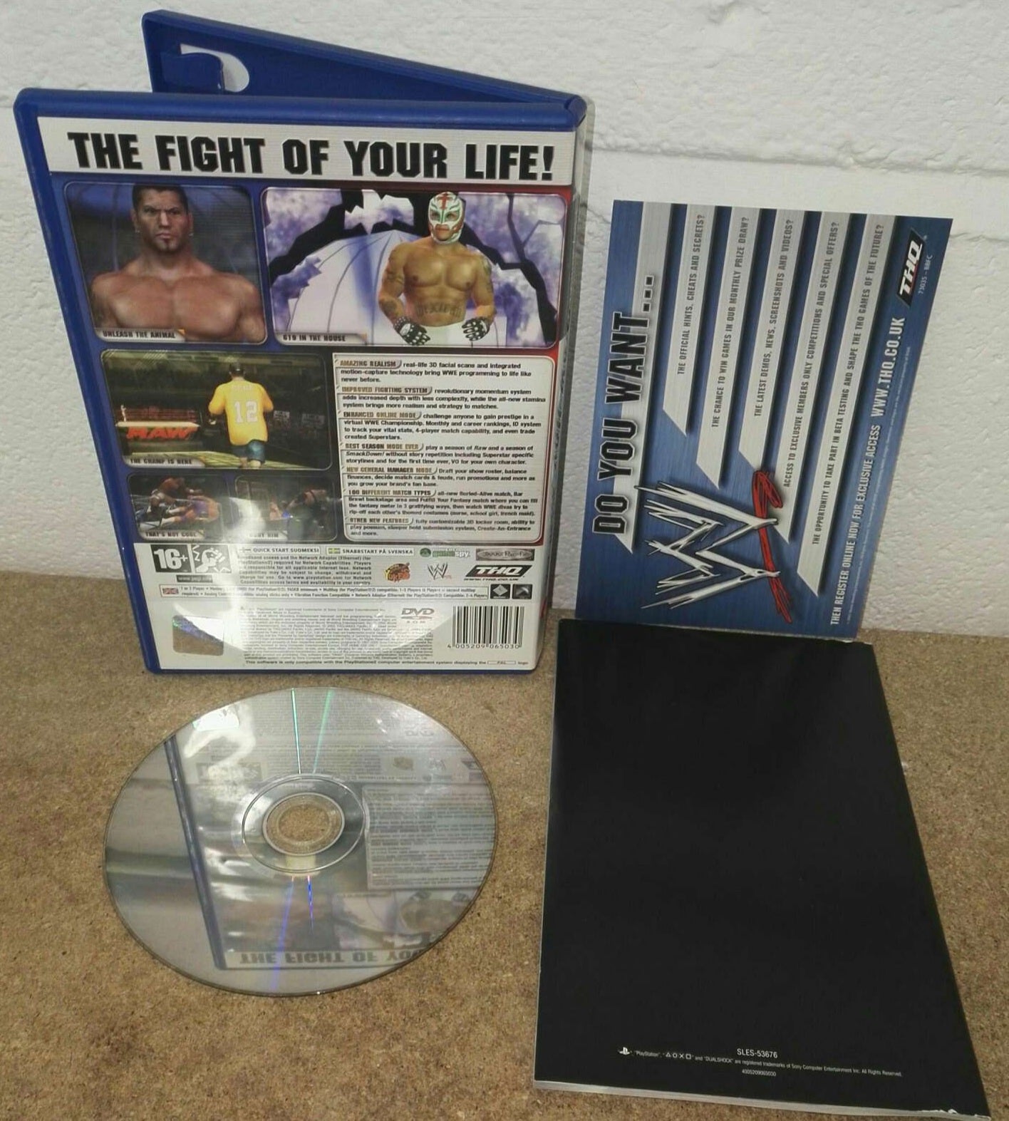 WWE Smackdown VS Raw 2006 Sony Playstation 2 (PS2) Game