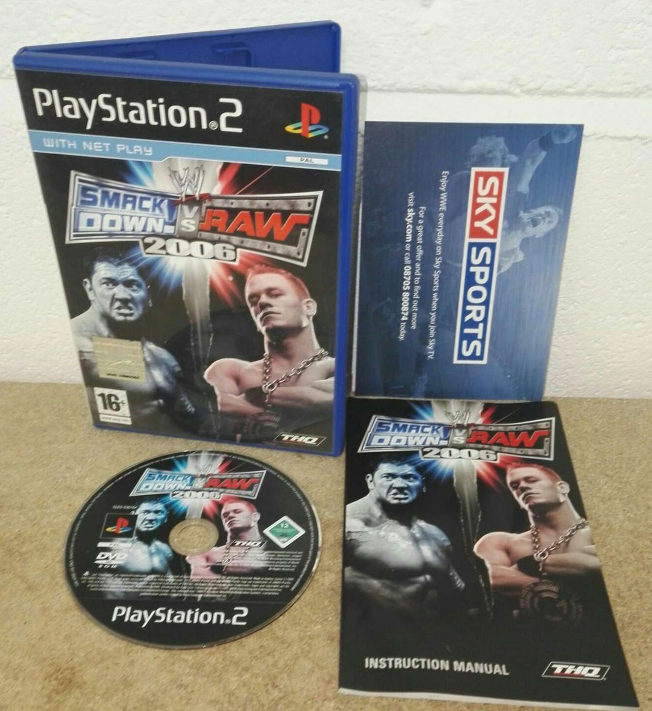 WWE Smackdown VS Raw 2006 Sony Playstation 2 (PS2) Game