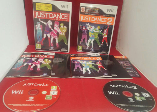 Just Dance 1 & 2 Nintendo Wii Game Bundle