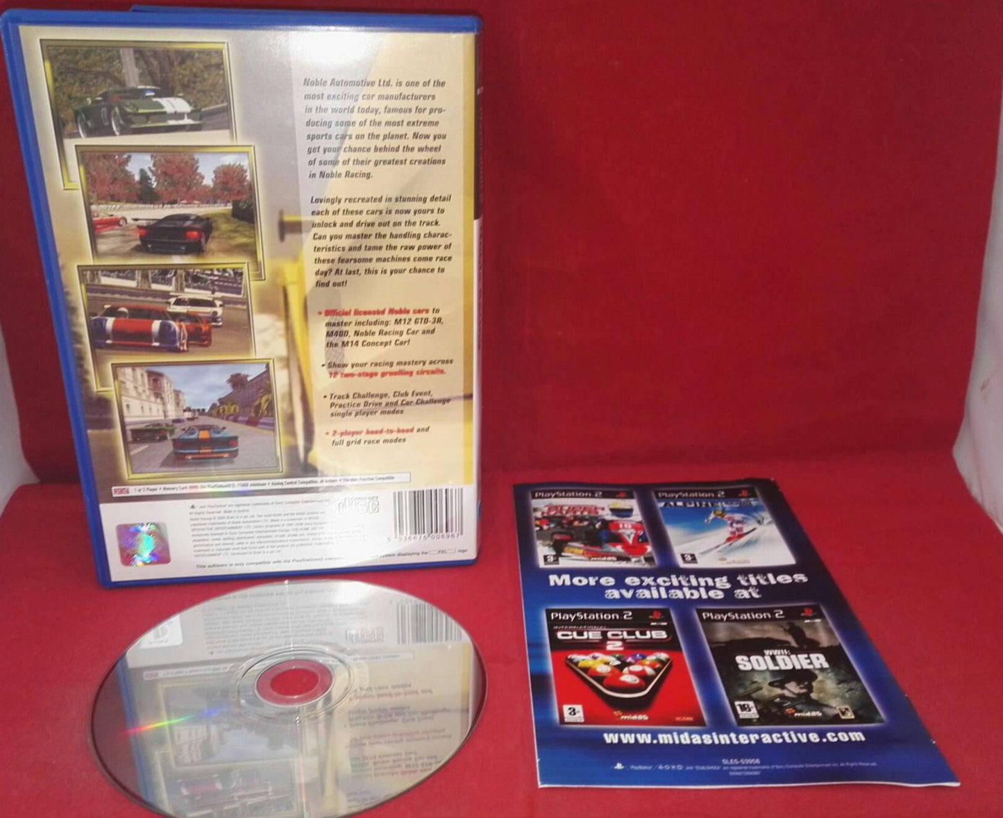 Noble Racing Sony Playstation 2 (PS2) Game