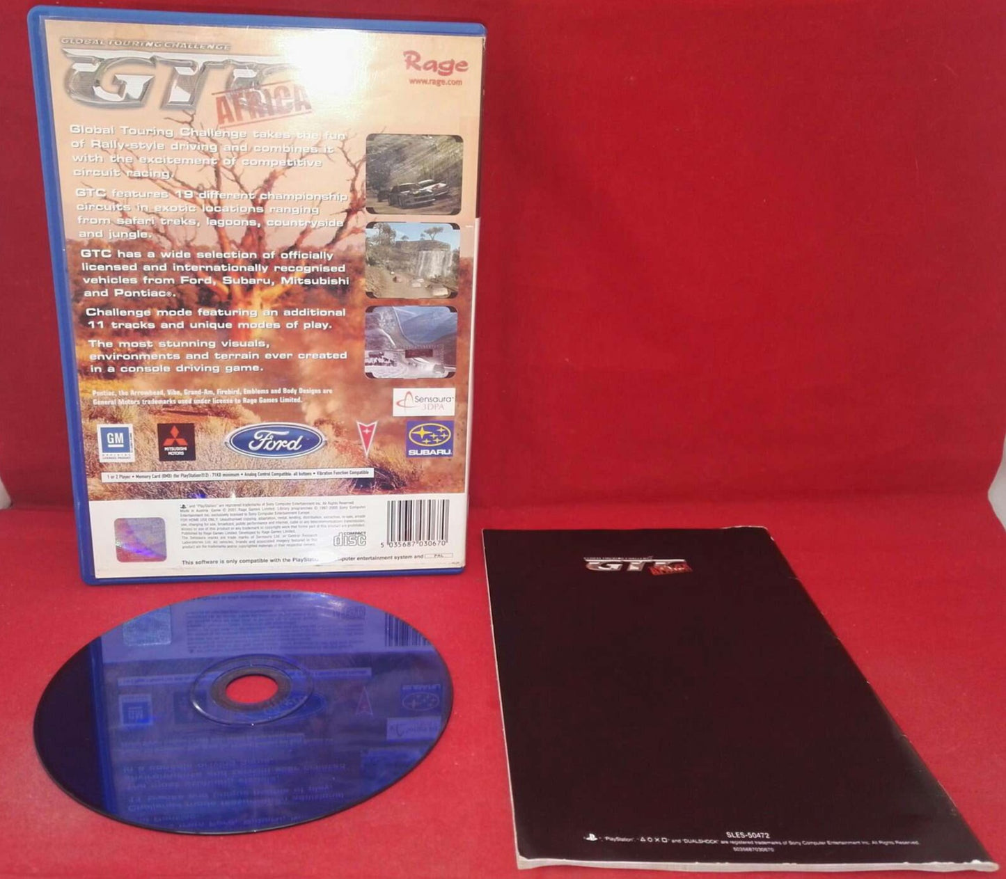 GTC Global Touring Challenge Africa Sony Playstation 2 (PS2) Game