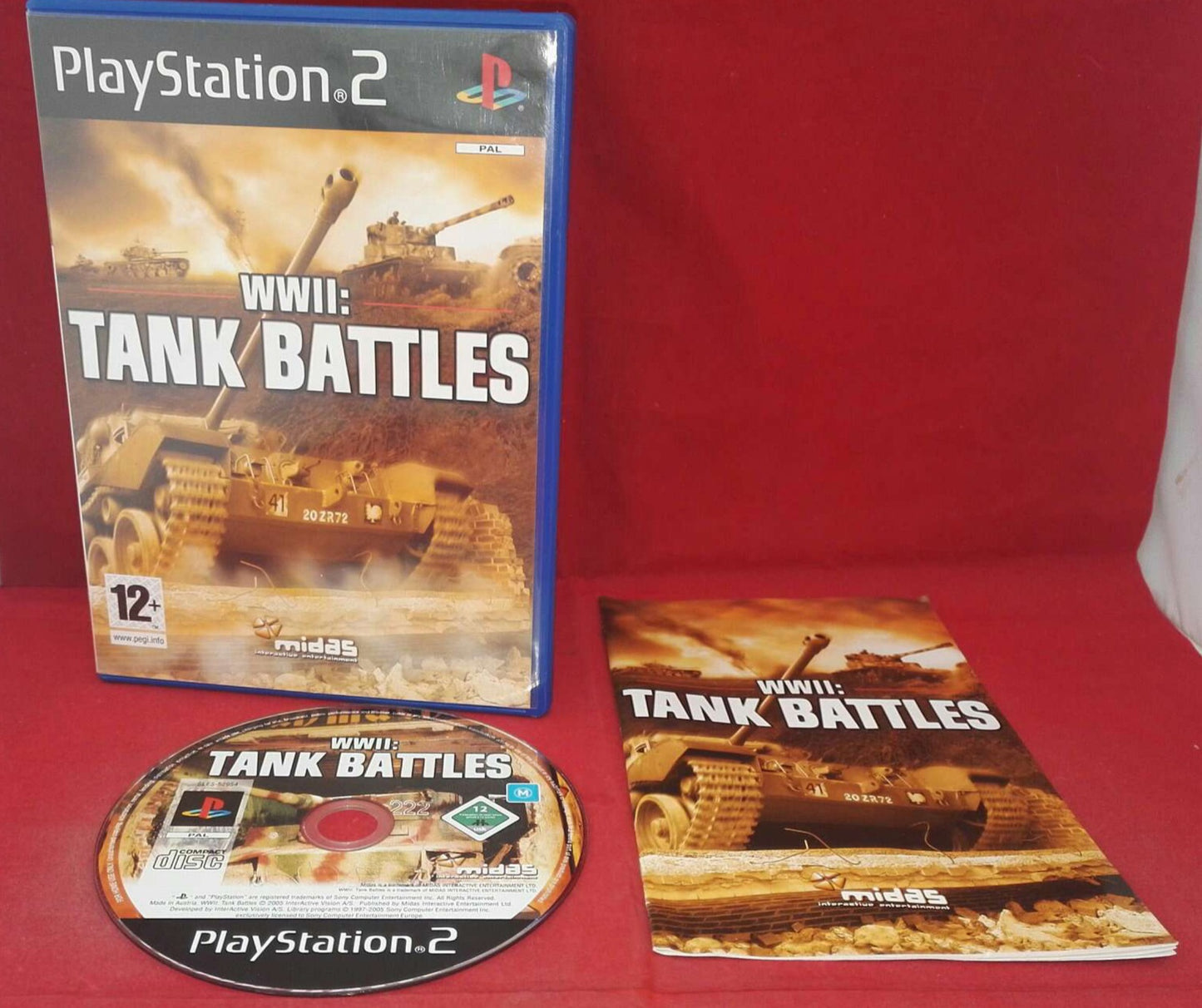 WWII Tank Battles Sony Playstation 2 (PS2) Game