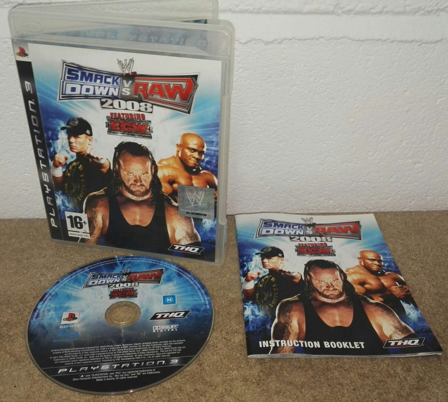 WWE Smackdown VS Raw 2008 Sony Playstation 3 (PS3) Game
