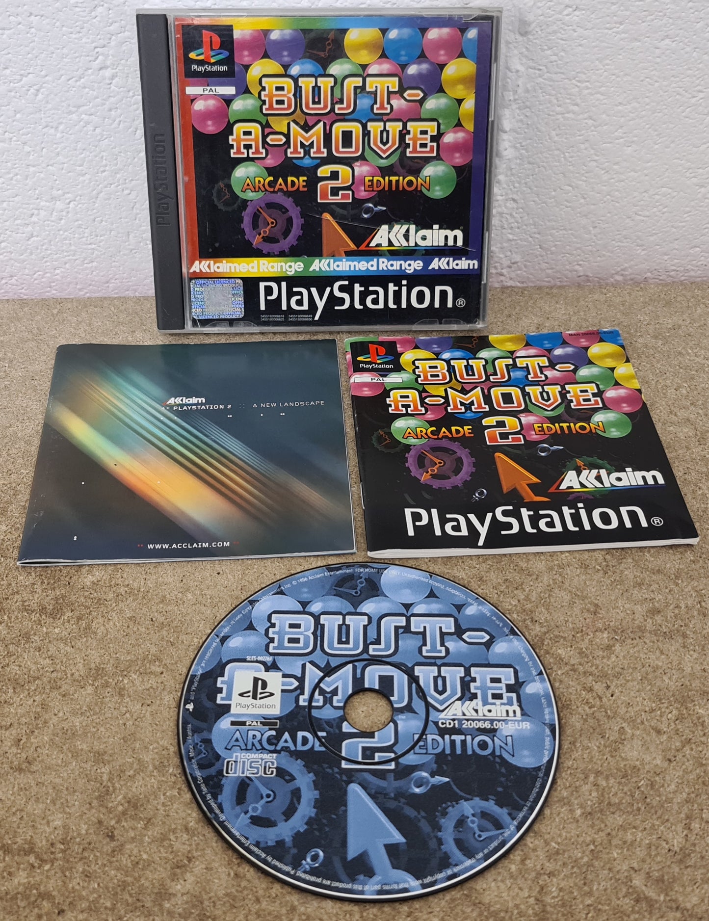 Bust-A-Move 2 Acclaimed Range Sony Playstation 1 (PS1) Game