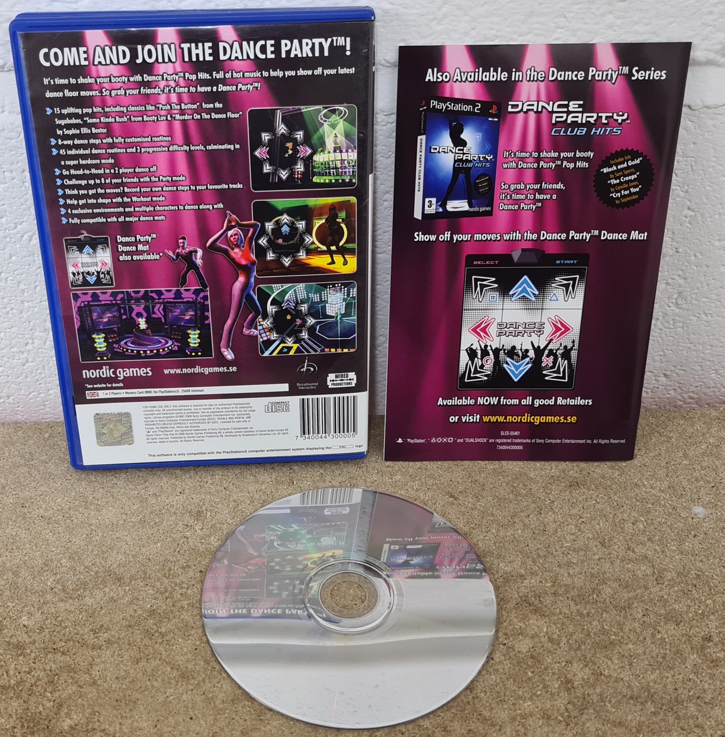 Dance Party Pop Hits Sony Playstation 2 (PS2) Game