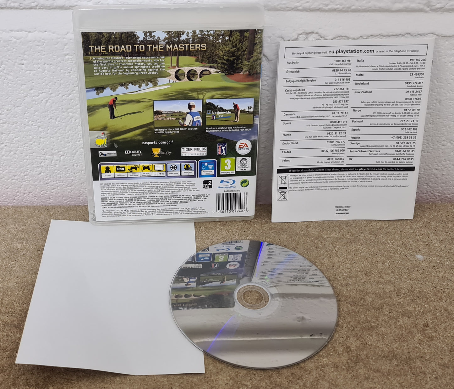 Masters Tiger Woods PGA Tour 12 Sony Playstation 3 (PS3) Game