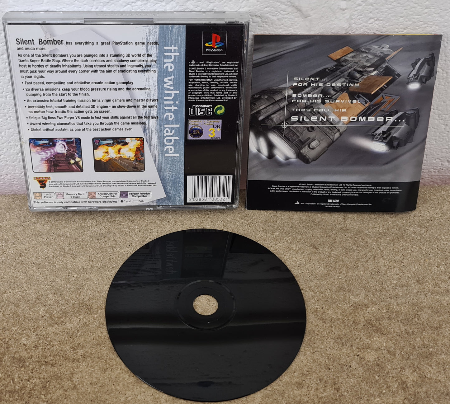 Silent Bomber Sony Playstation 1 (PS1) Game