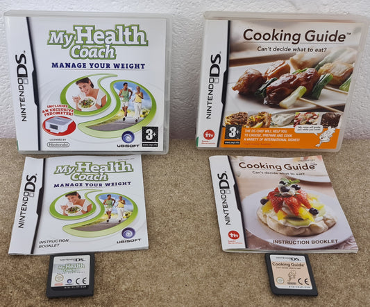 My Health Coach & Cooking Guide Nintendo DS Game Bundle