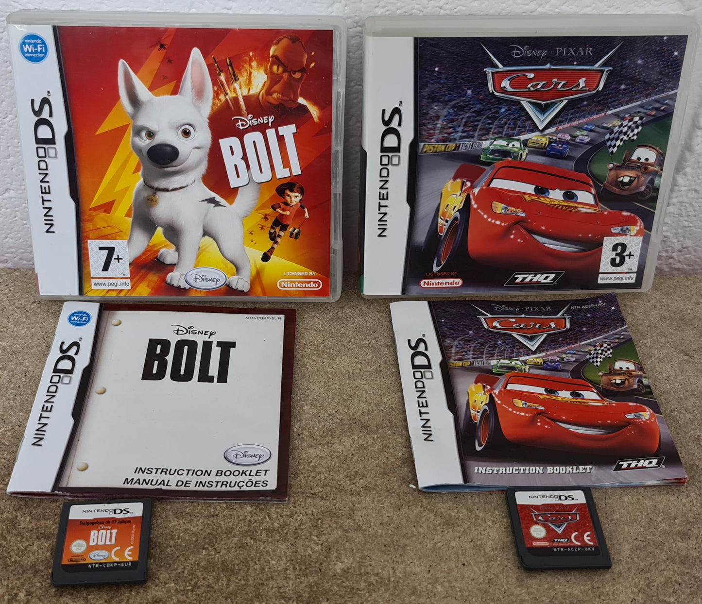 Bolt & Cars Nintendo DS Game Bundle