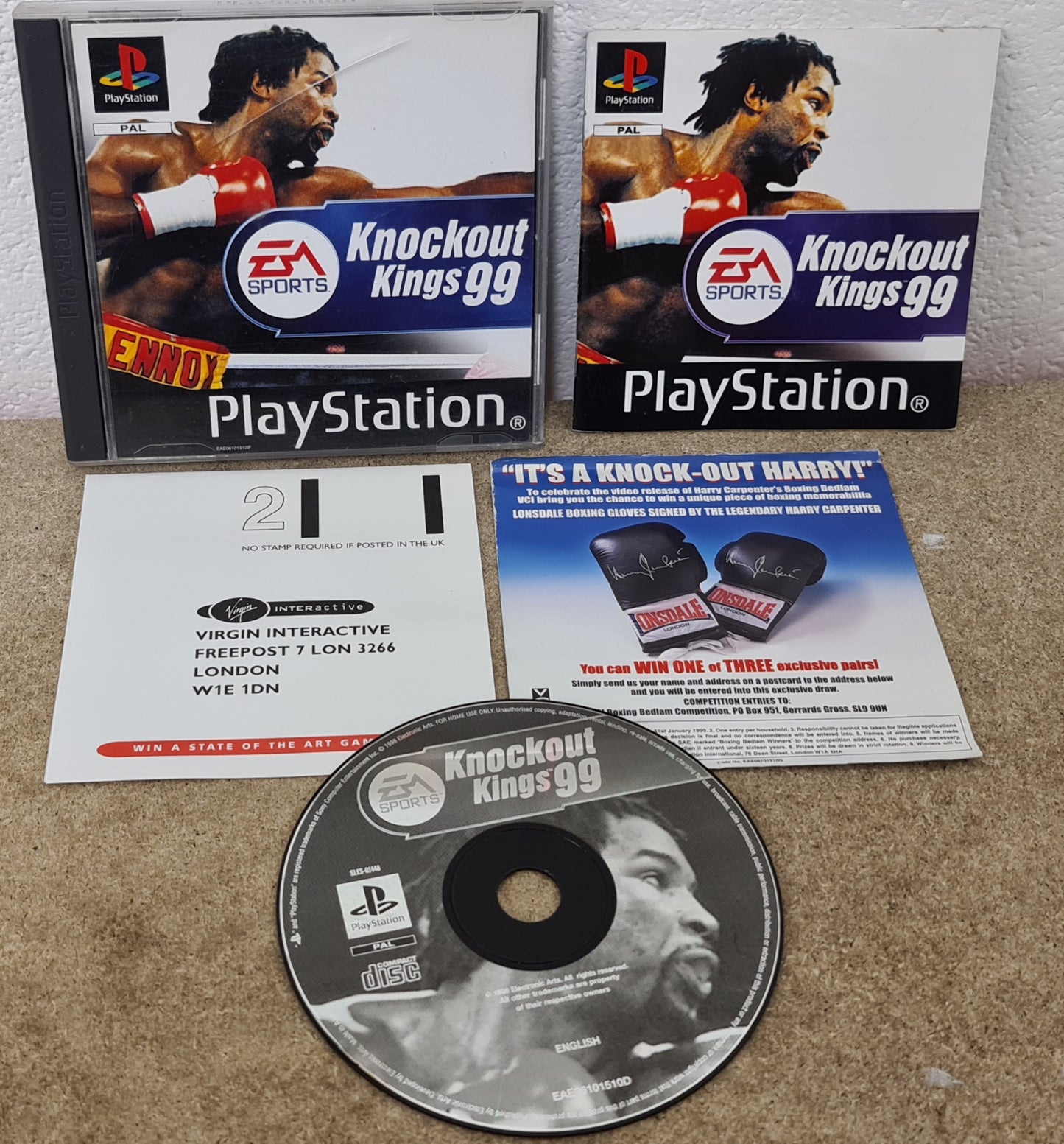 Knockout Kings 99 Sony Playstation 1 (PS1) Game