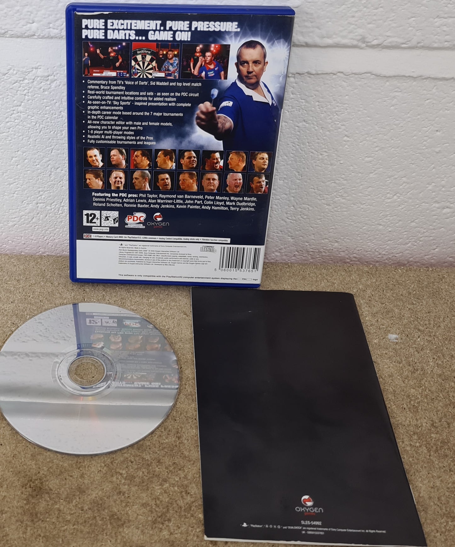 PDC World Championship Darts 2008 Sony Playstation 2 (PS2) Game