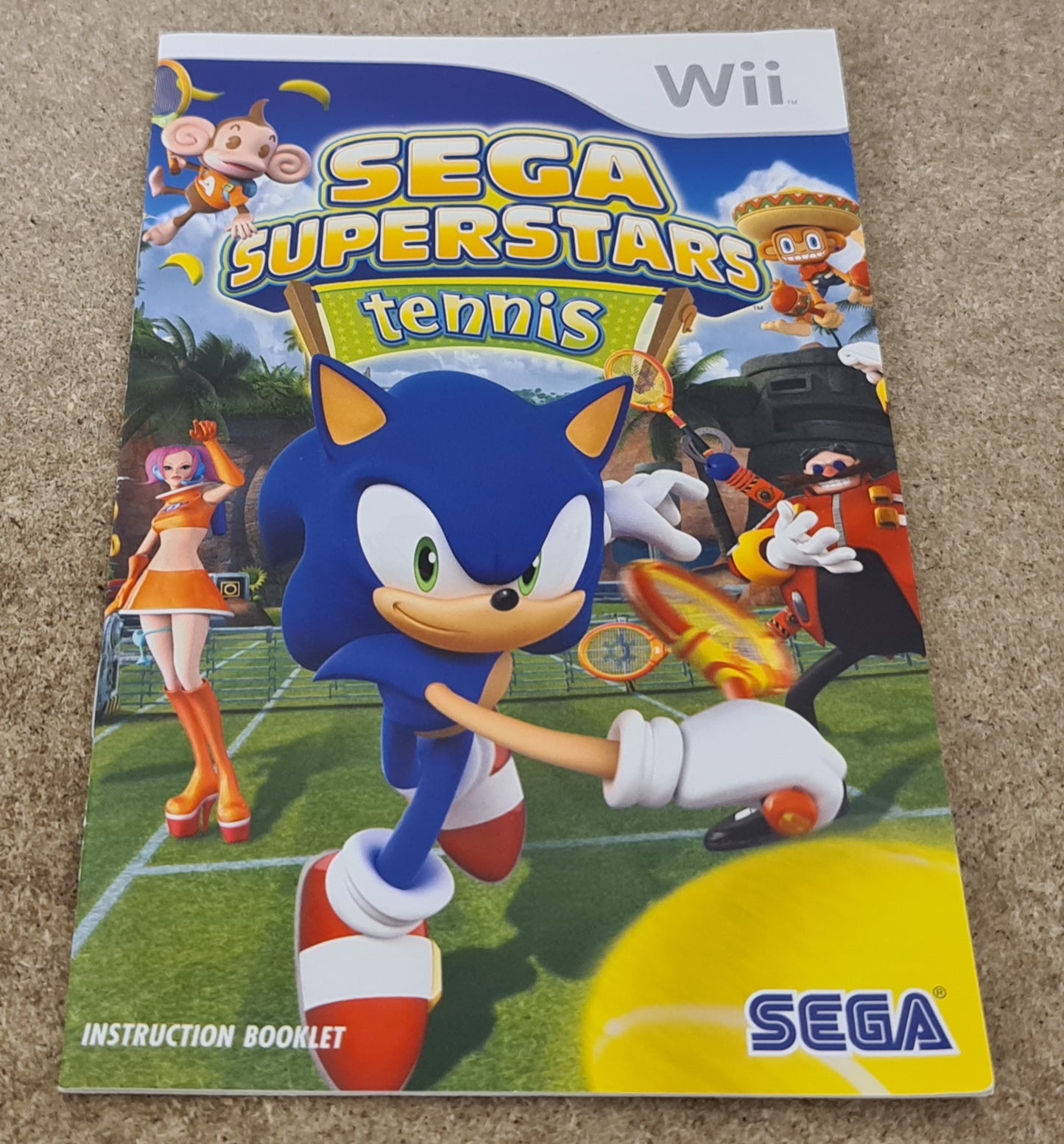 Sega Superstars Tennis Nintendo Wii Spare Manual Only