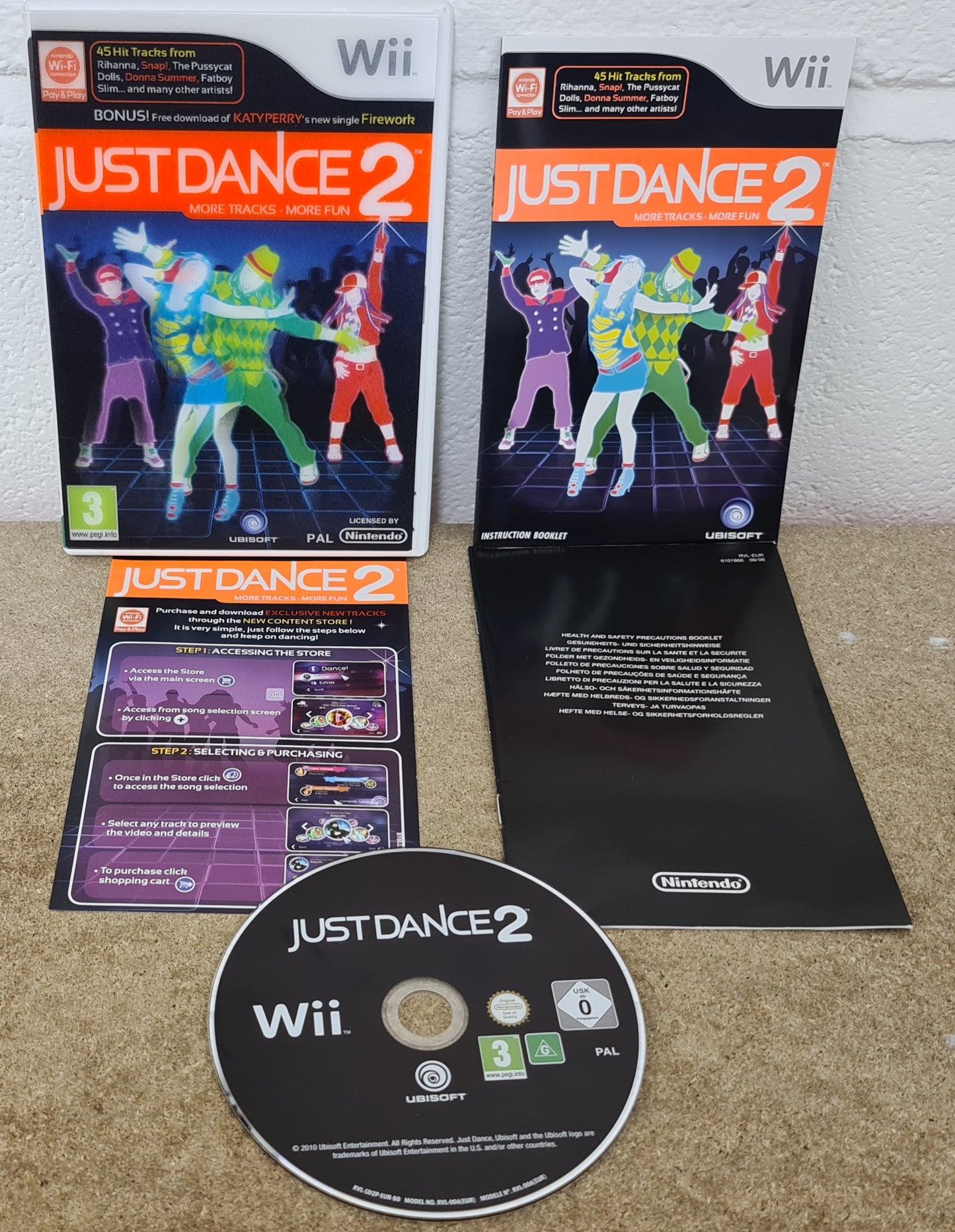 Just Dance 2 with Holographic Inlay Nintendo Wii Game