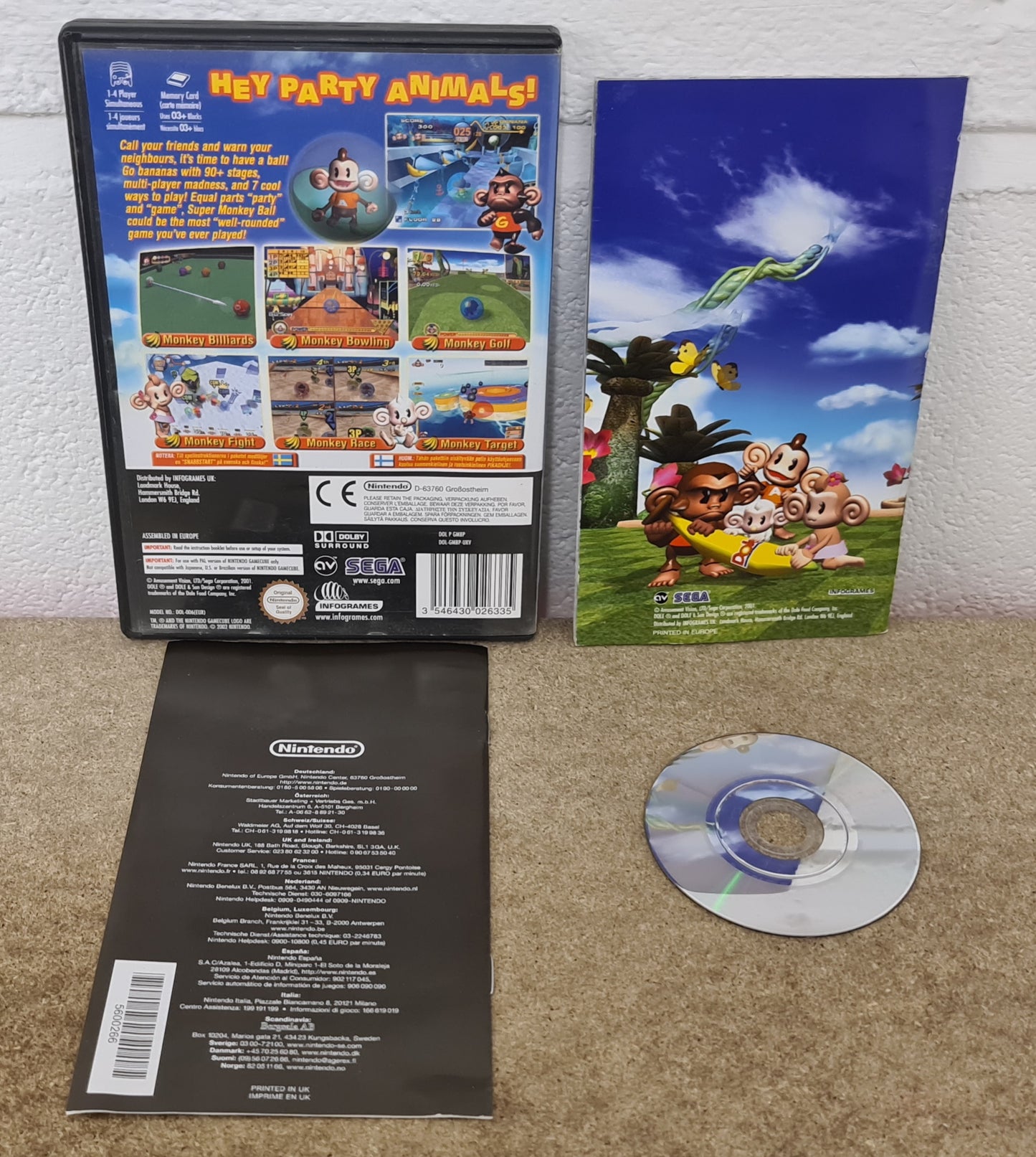 Super Monkey Ball Nintendo GameCube Game