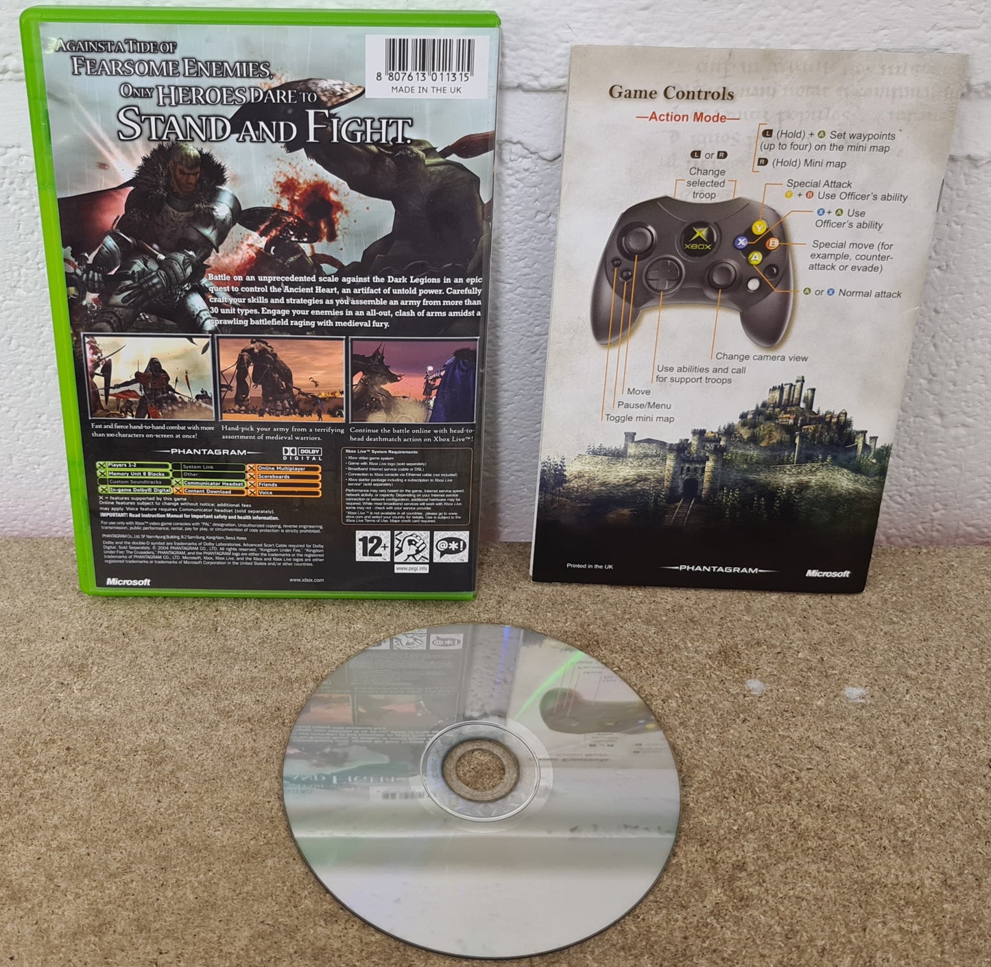 Kingdom Under Fire the Crusaders Microsoft Xbox Game
