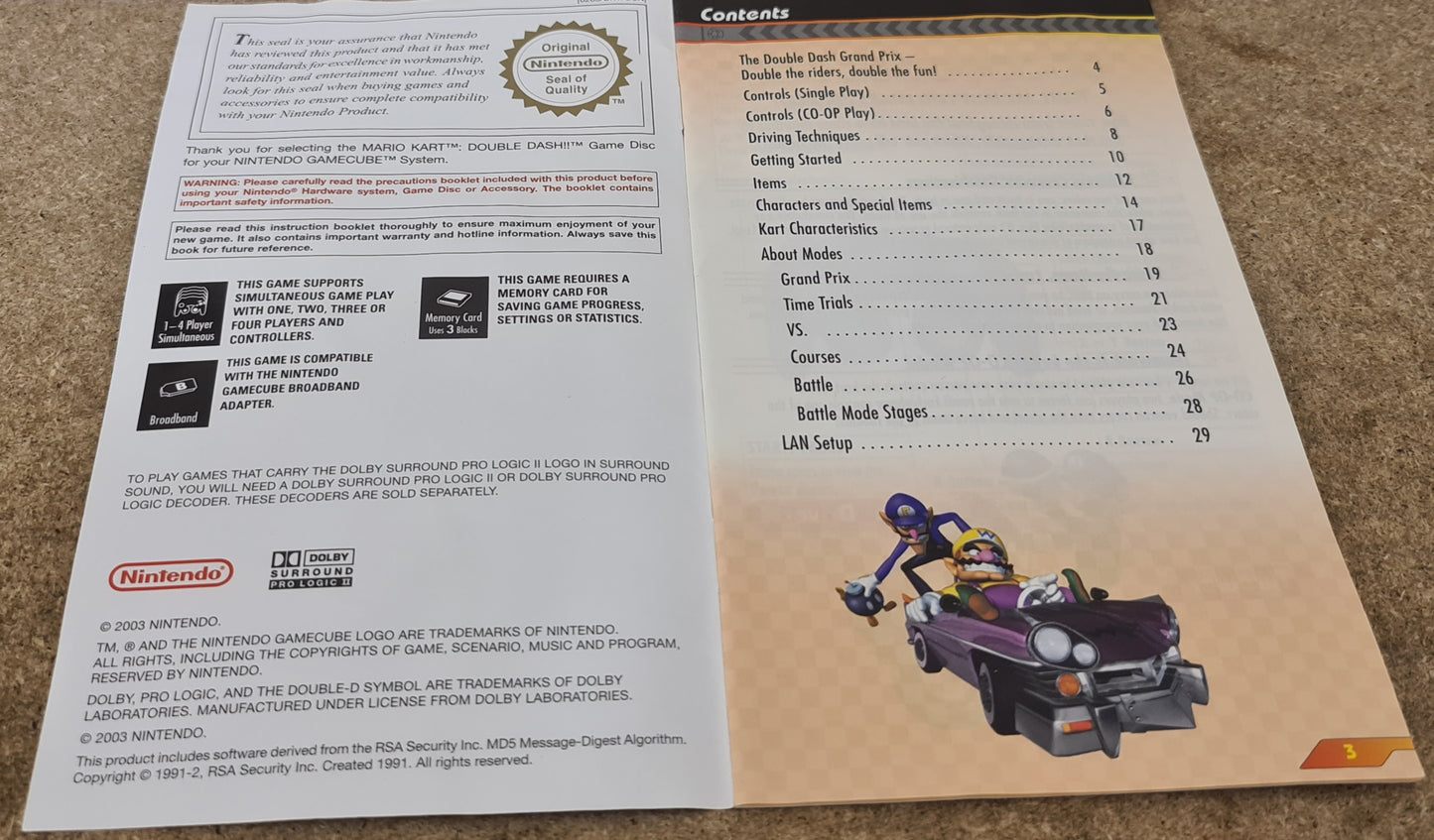 Mario Kart Double Dash with Zelda Collector's Edition Nintendo GameCube Game