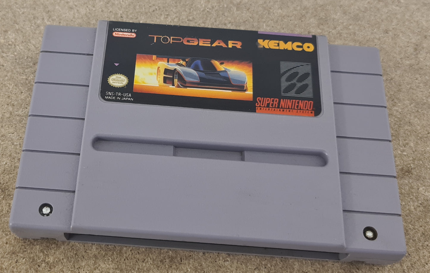 Top Gear Super Nintendo Entertainment System (SNES) NTSC U/C Game Cartridge Only