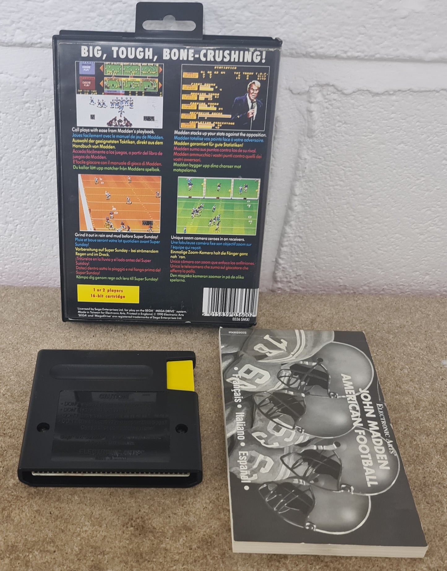 John Madden American Football Sega Mega Drive Game