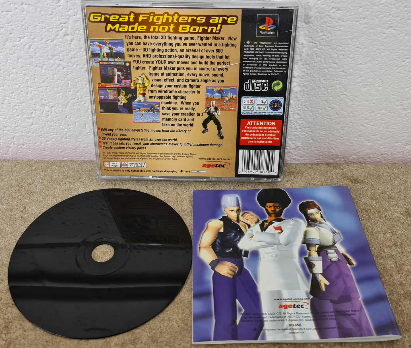 Fighter Maker Sony Playstation 1 (PS1) Game