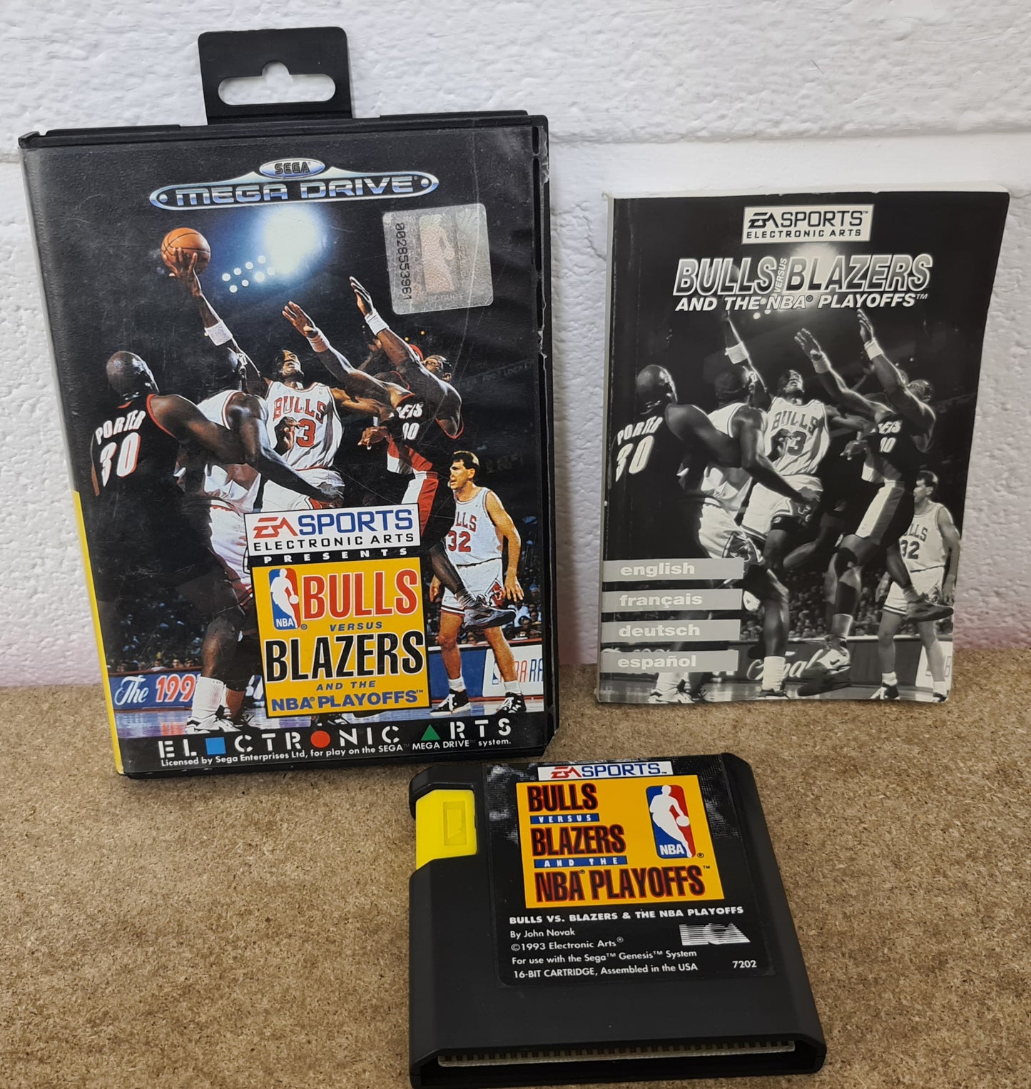 Bulls VS Blazers Sega Mega Drive RARE Game