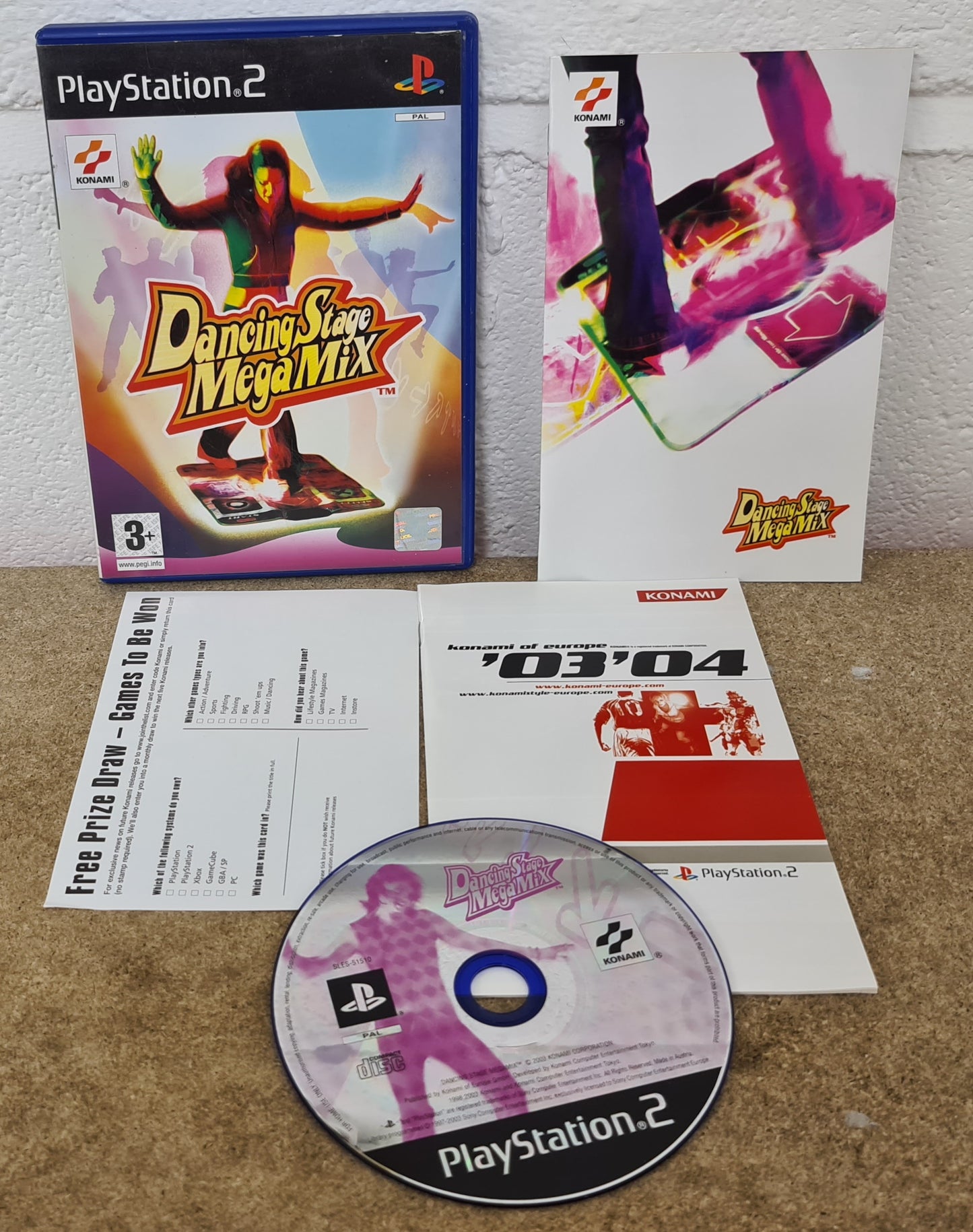 Dancing Stage Megamix Sony Playstation 2 (PS2) Game