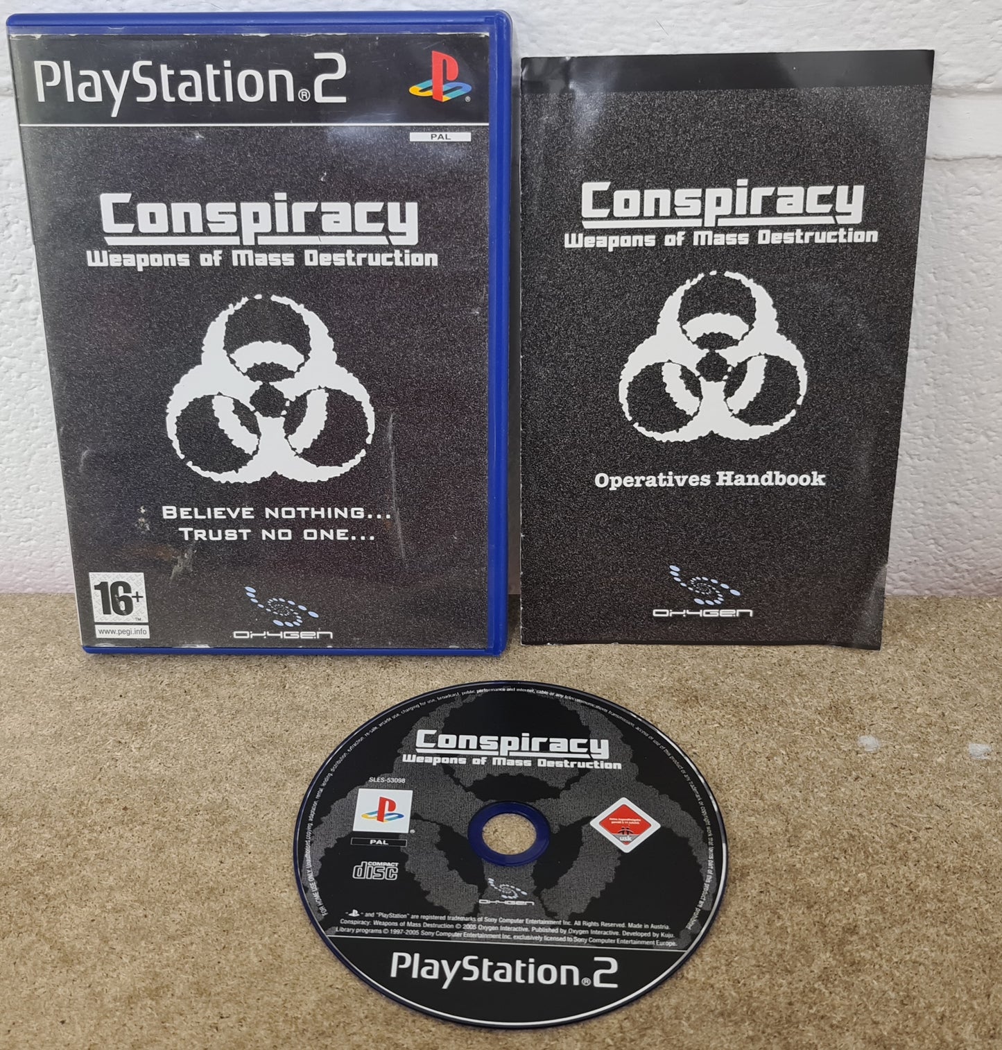 Conspiracy Weapons of Mass Destruction Sony Playstation 2 (PS2) Game