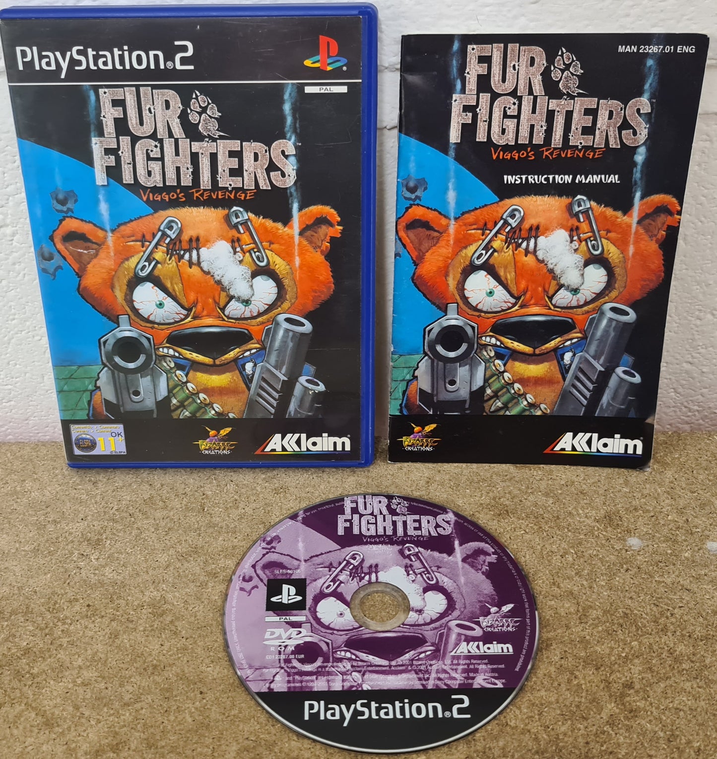 Fur Fighters: Viggos Revenge Sony PlayStation 2 (PS2) Game