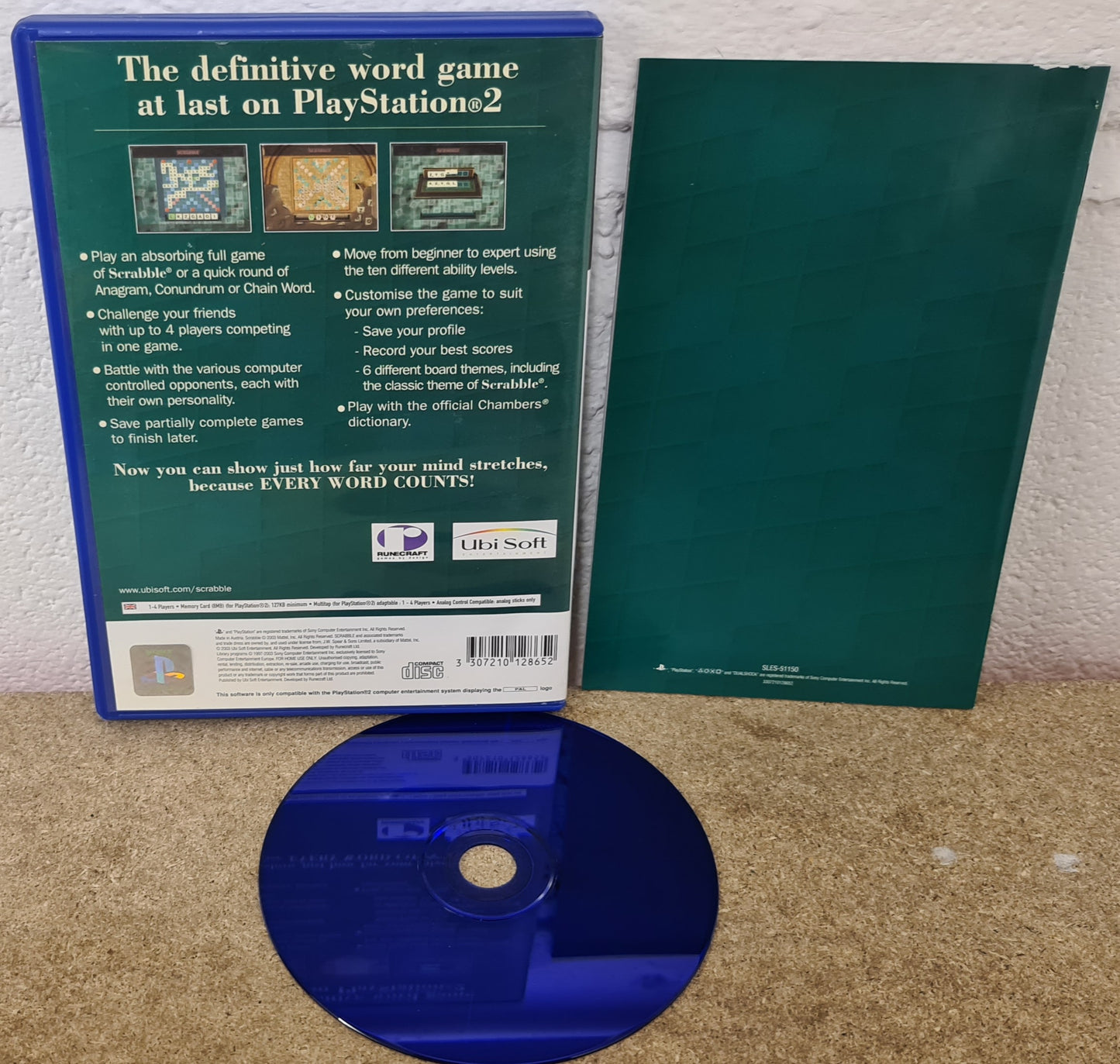 Scrabble Interactive Sony Playstation 2 (PS2) Game