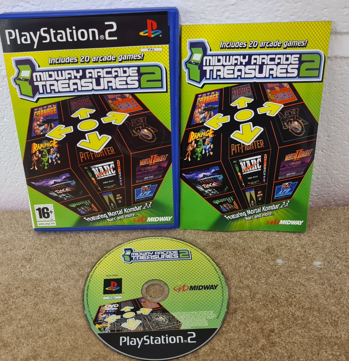 Midway Arcade Treasures 2 Sony Playstation 2 (PS2) Game
