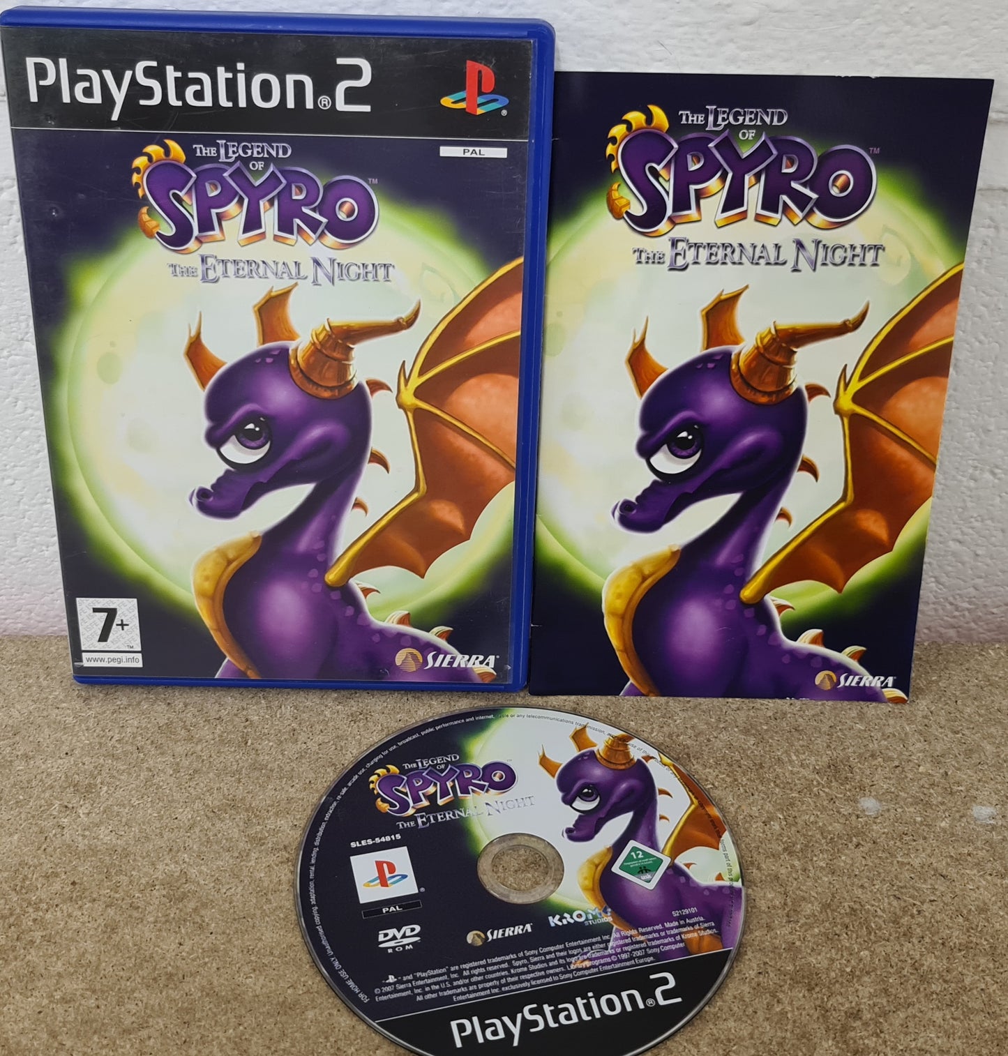 The Legend of Spyro the Eternal Night Sony Playstation 2 (PS2) Game
