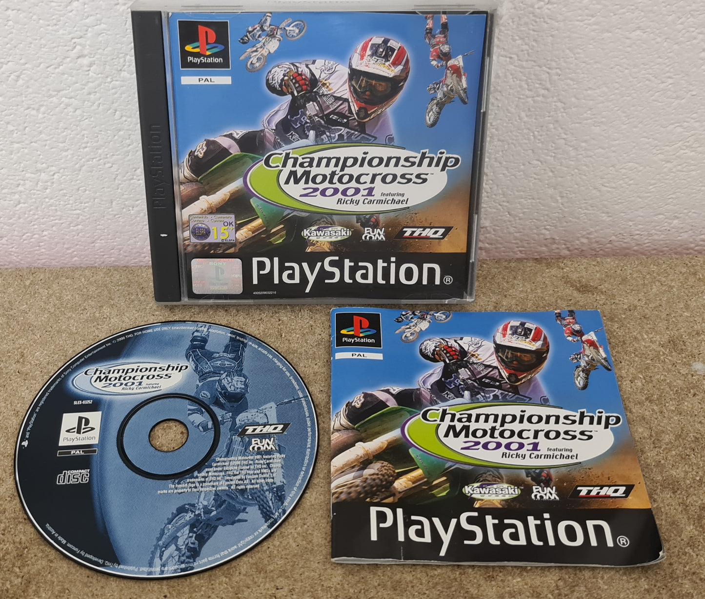 Championship Motocross 2001 Sony Playstation 1 (PS1) Game