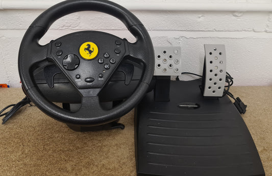 Ferrari 360 Modena Thrustmaster Racing Wheel & Peddles Sony Playstation 2 (PS2) Accessory