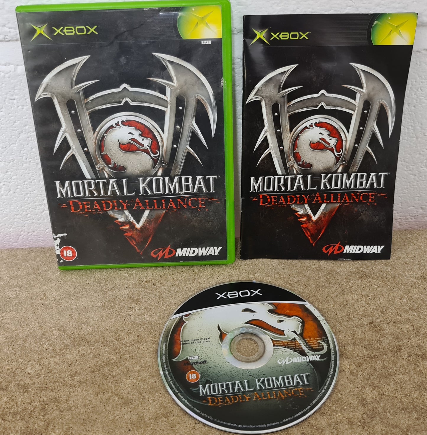 Mortal Kombat Deadly Alliance Microsoft Xbox Game