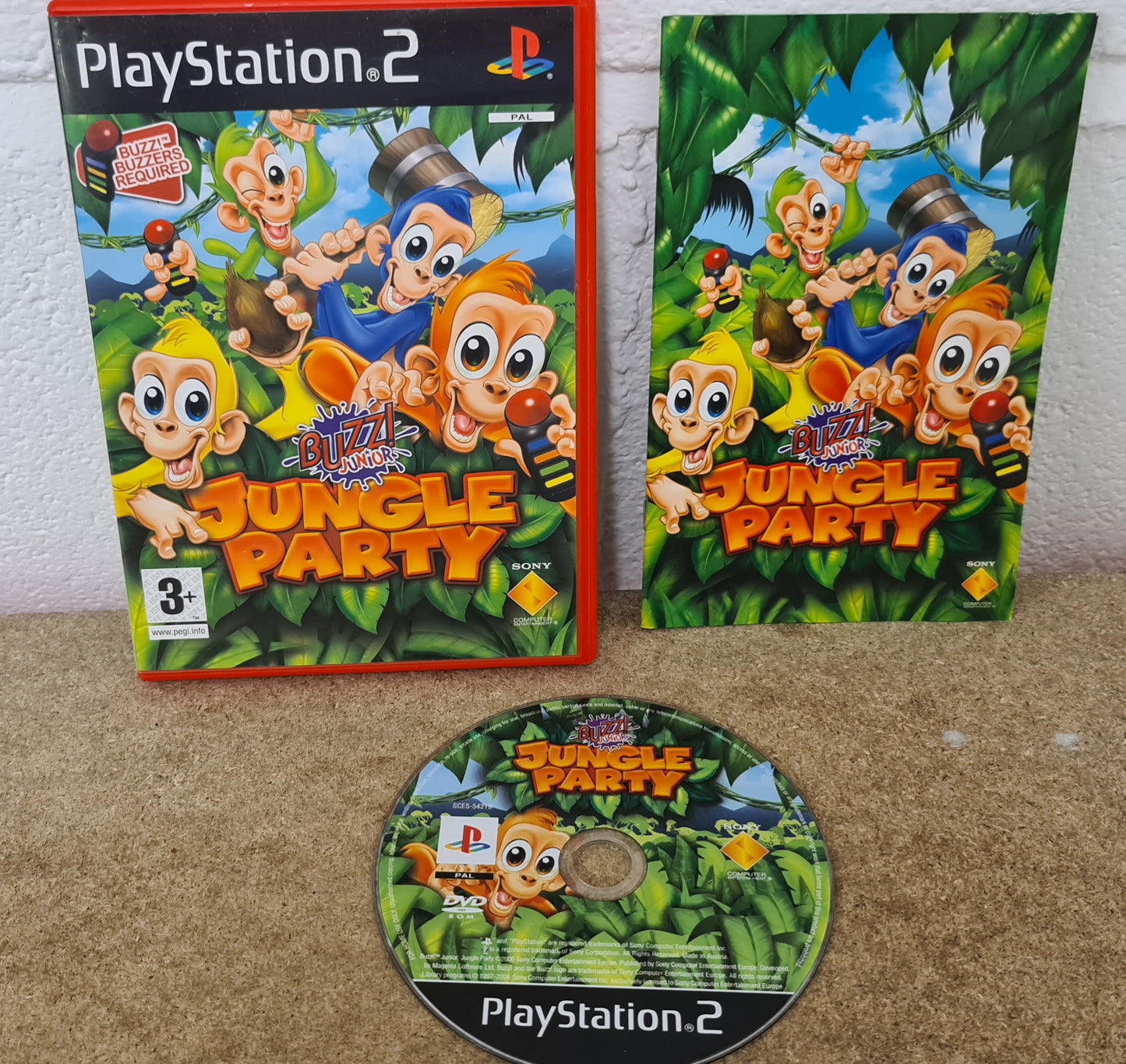 Buzz Junior Jungle Party Sony Playstation 2 (PS2) Game