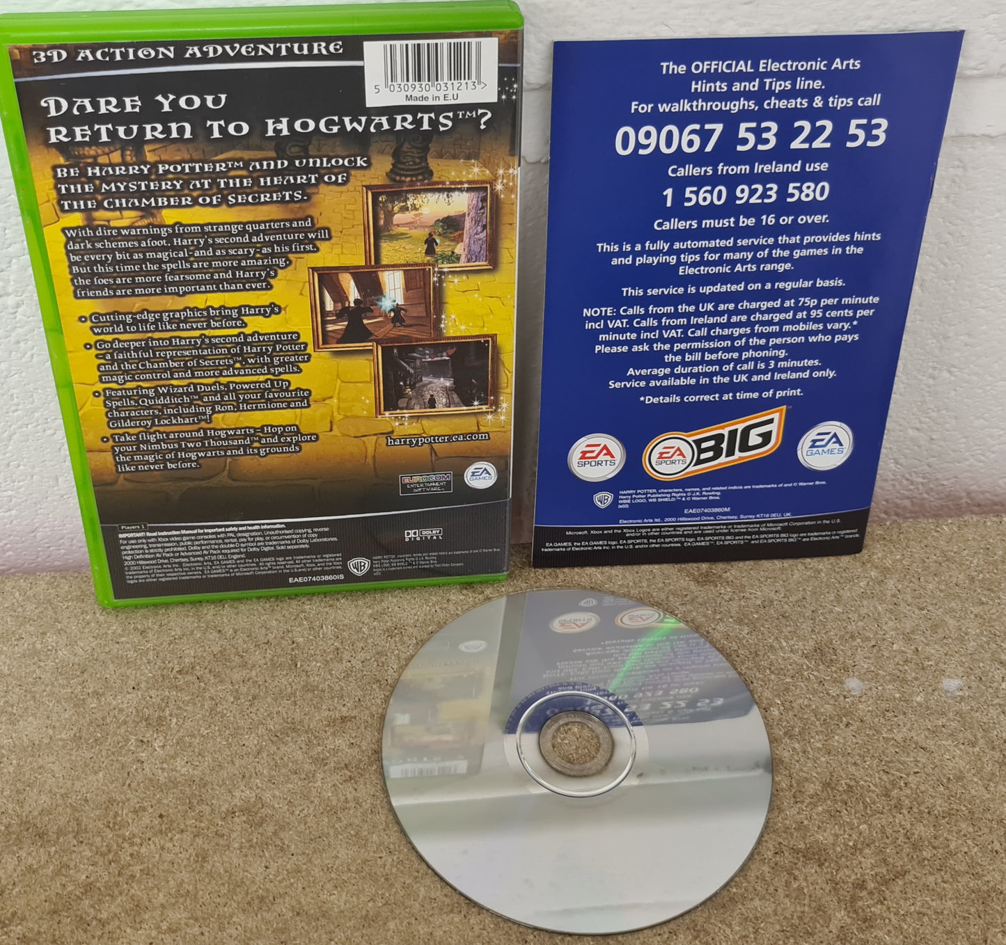 Harry Potter and the Chamber of Secrets Microsoft Xbox Game