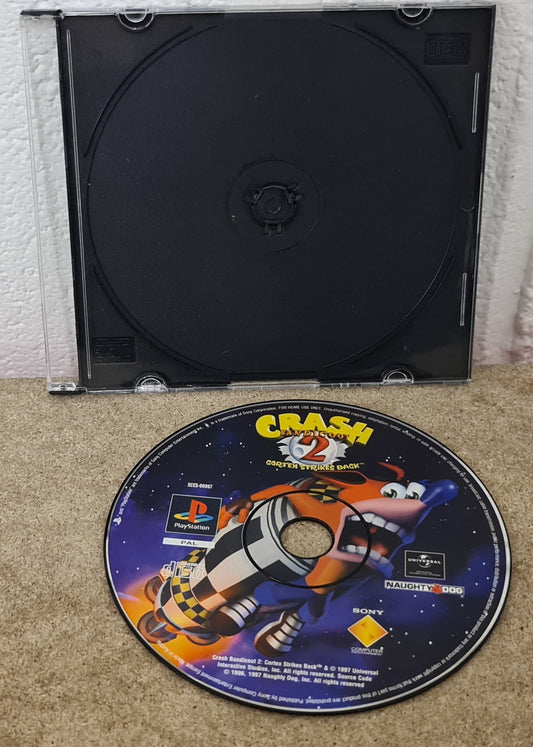 Crash Bandicoot 2 Cortex Strikes Back Sony Playstation 1 (PS1) Game Disc Only