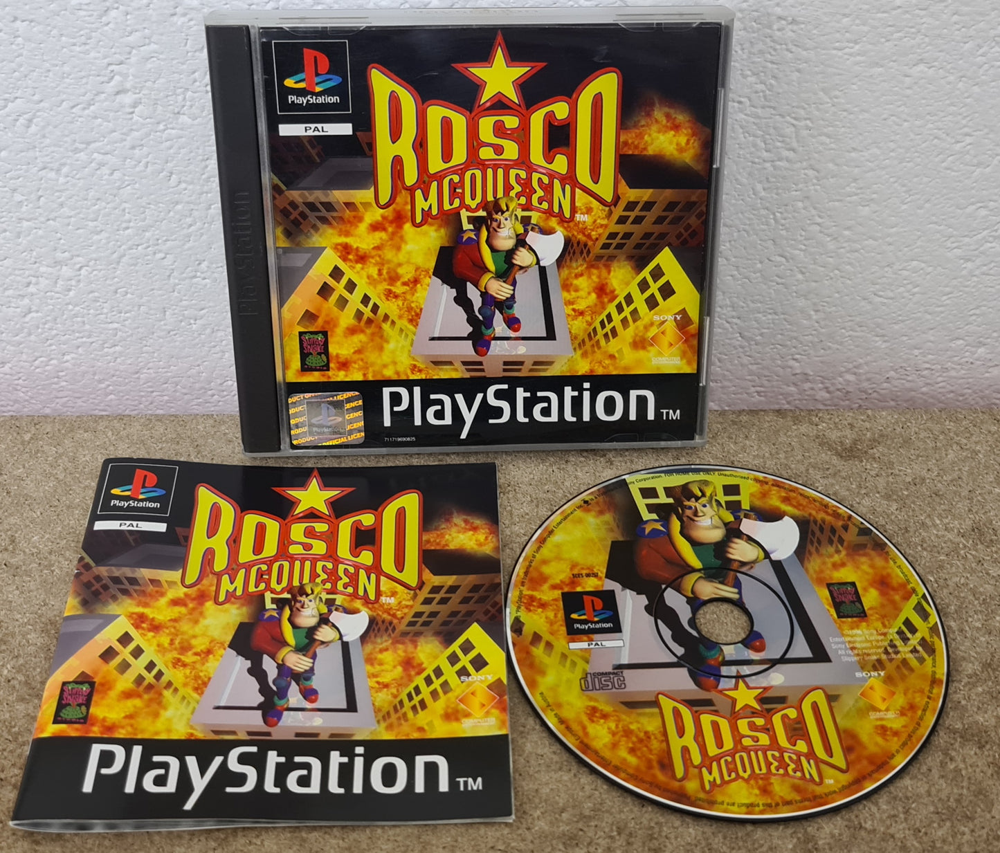 Rosco McQueen Sony Playstation 1 (PS1) RARE Game
