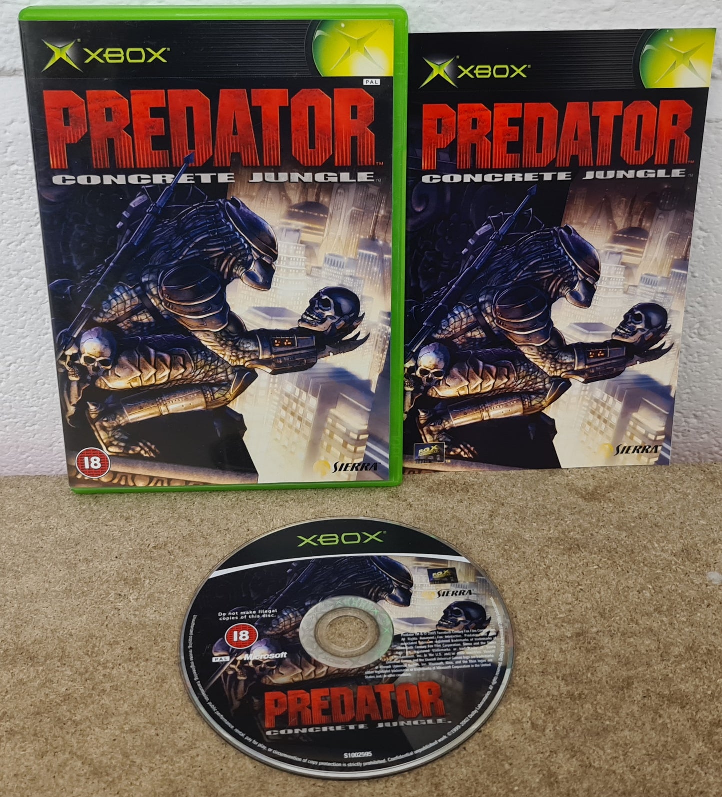 Predator Concrete Jungle Microsoft Xbox RARE Game