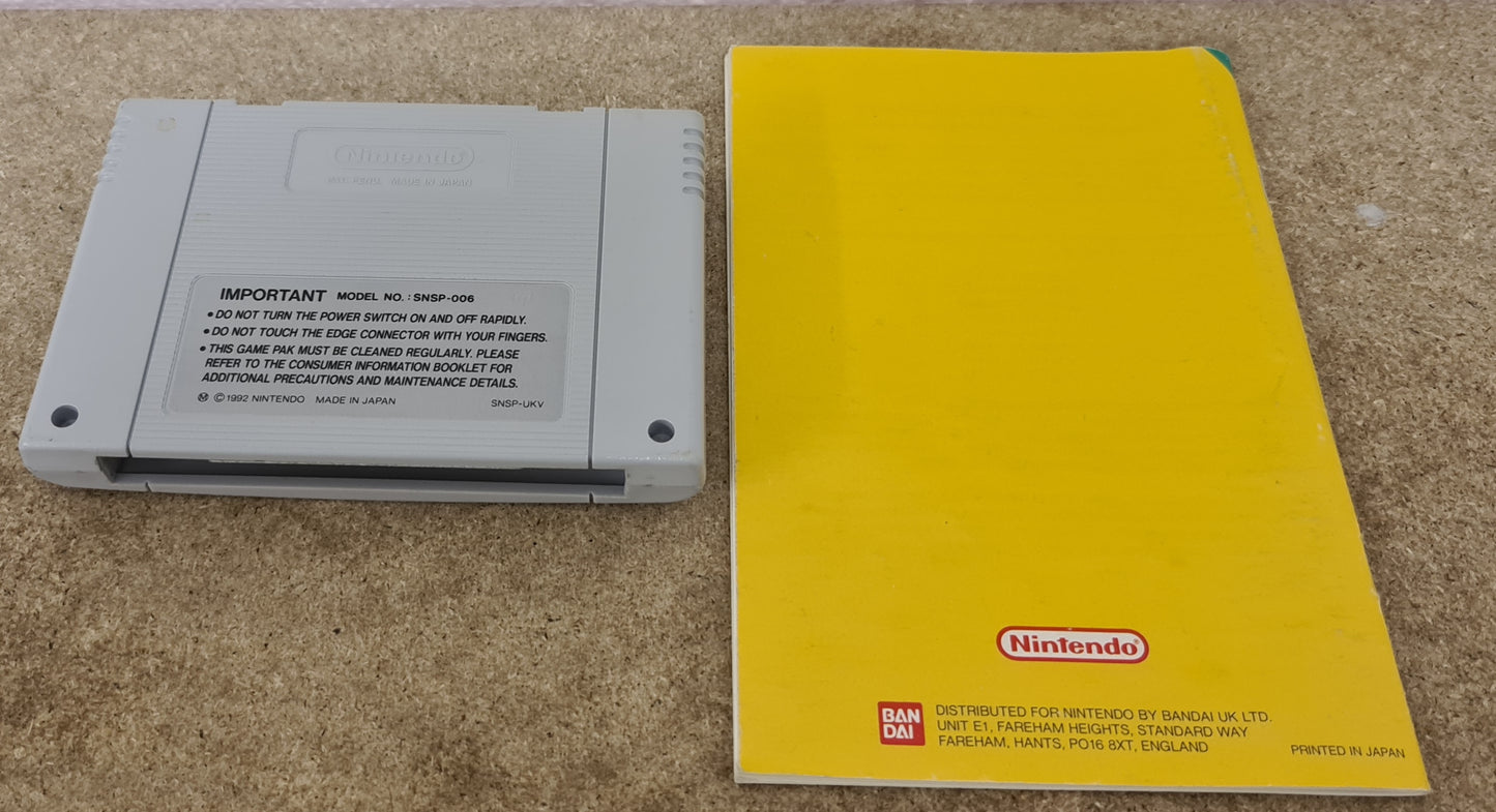 Super Mario World Super Nintendo Entertainment System (SNES) Game Cartridge & Manual Only