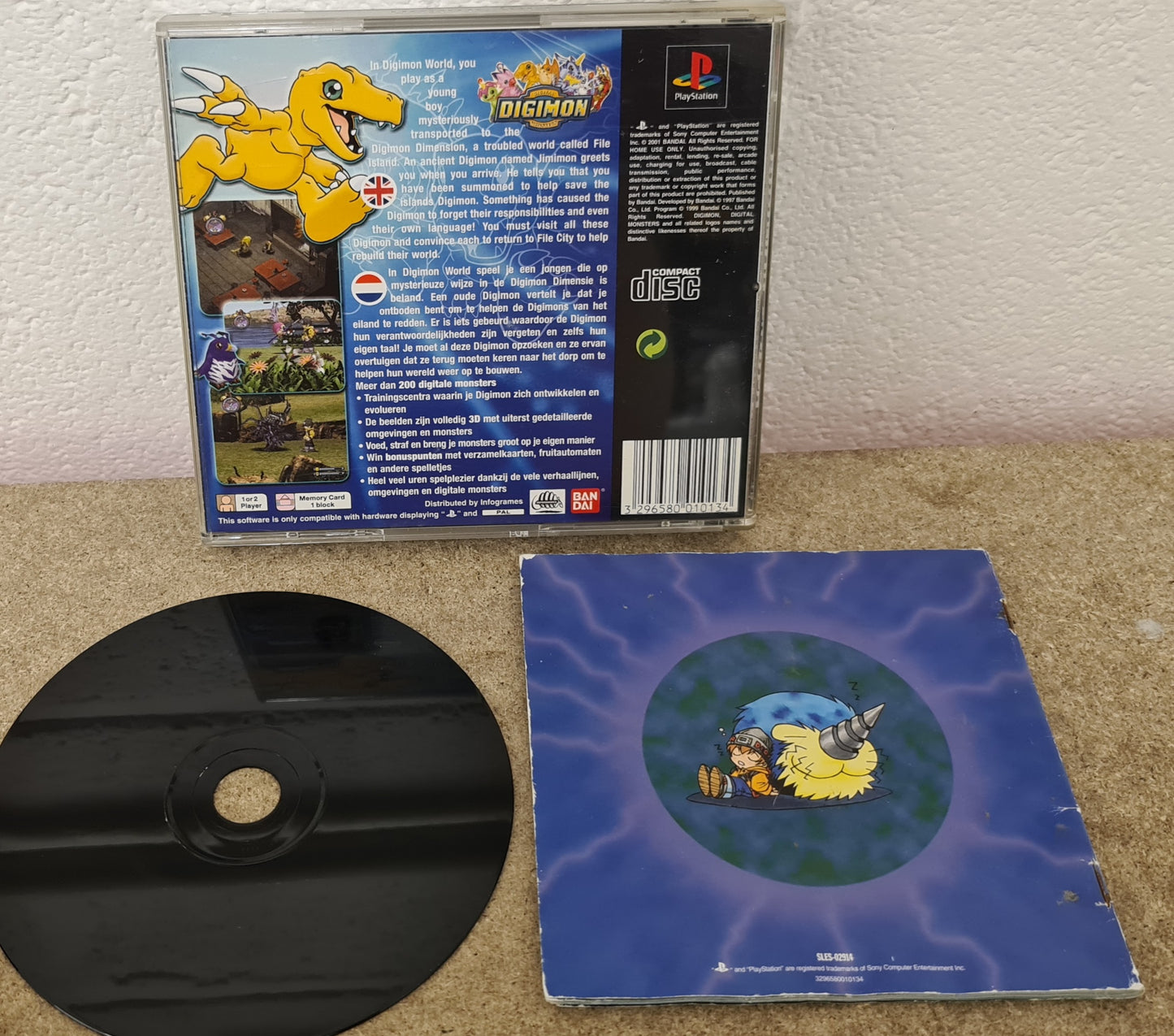 Digimon World Sony Playstation 1 (PS1) Game