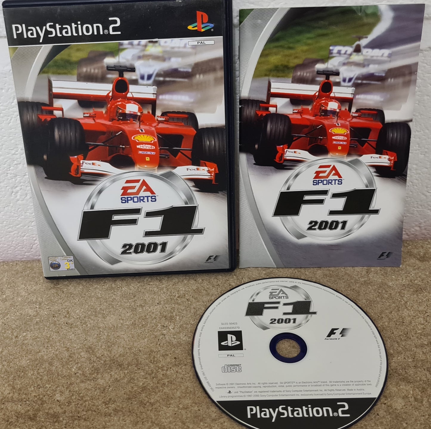 F1 2001 Sony Playstation 2 (PS2) Game