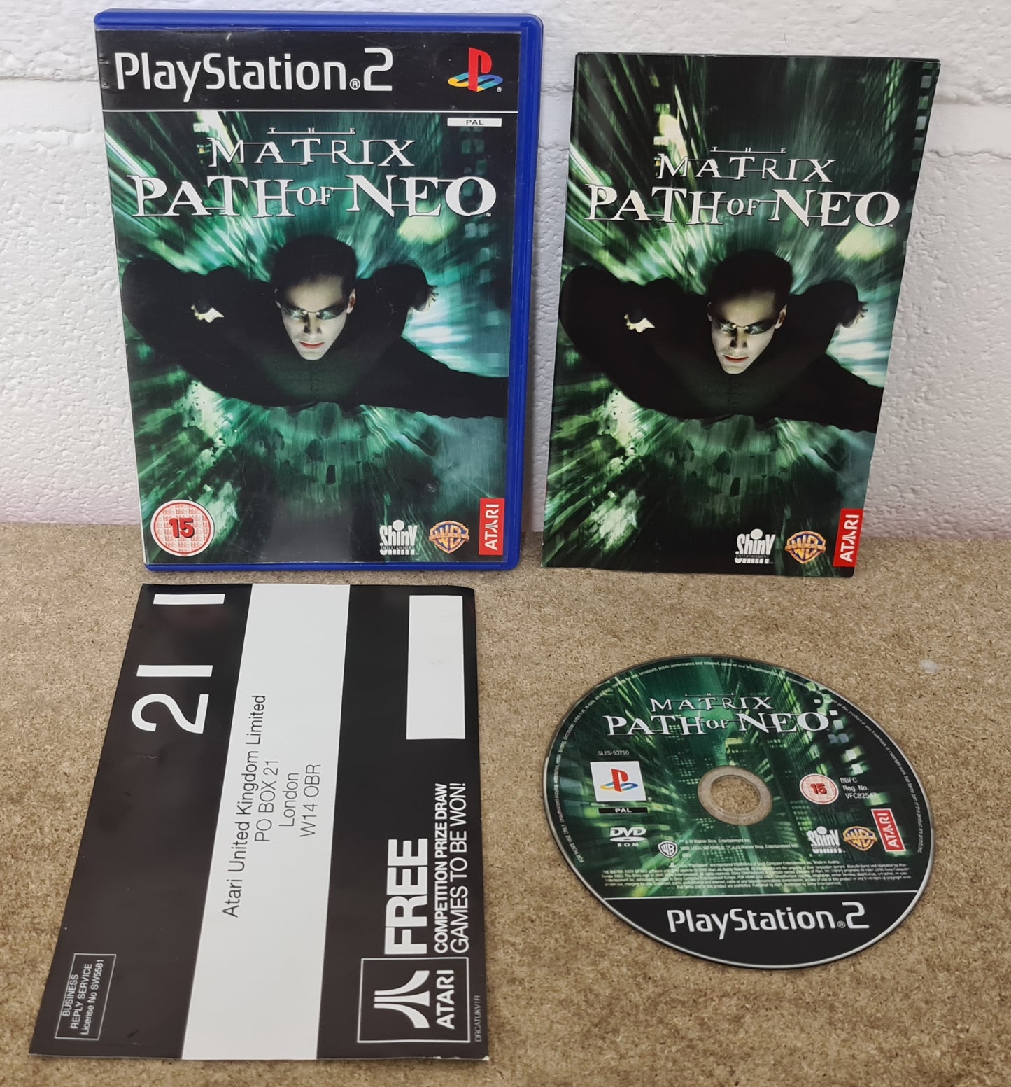 Matrix Path of Neo Sony Playstation 2 (PS2) Game