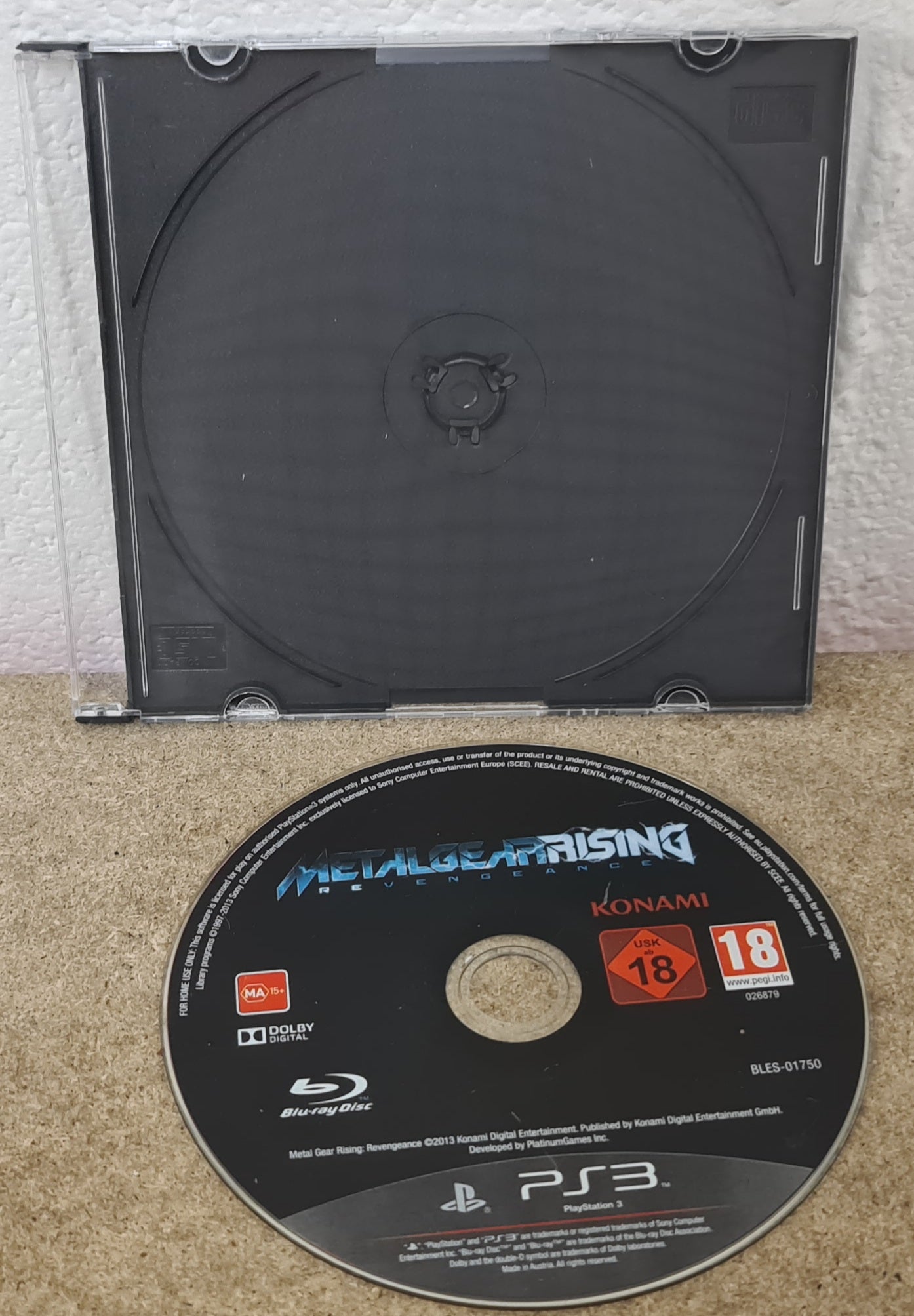Metal Gear Rising Revengeance Sony Playstation 3 (PS3) Game Disc Only