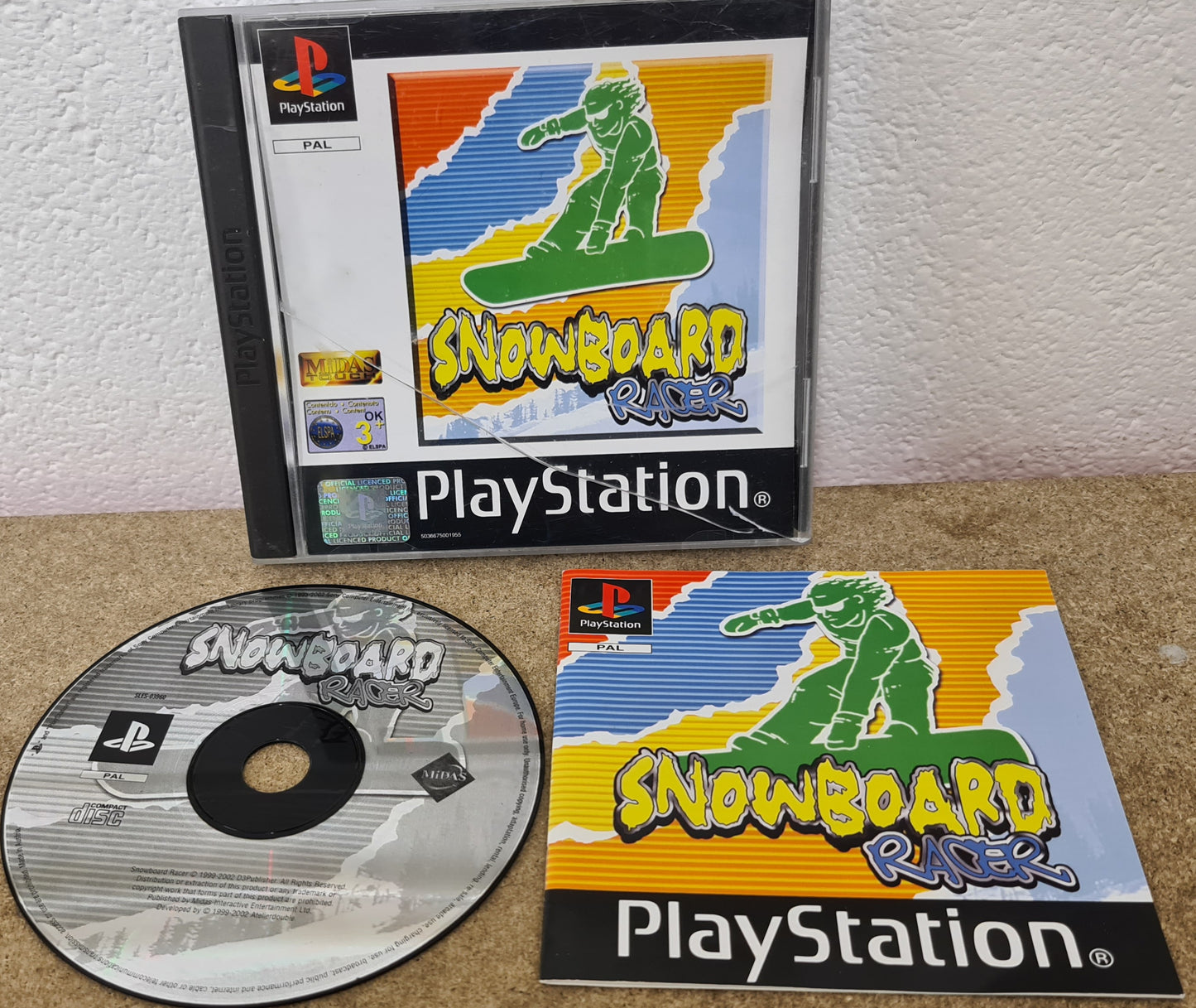 Snowboard Racer Sony Playstation 1 (PS1) Game